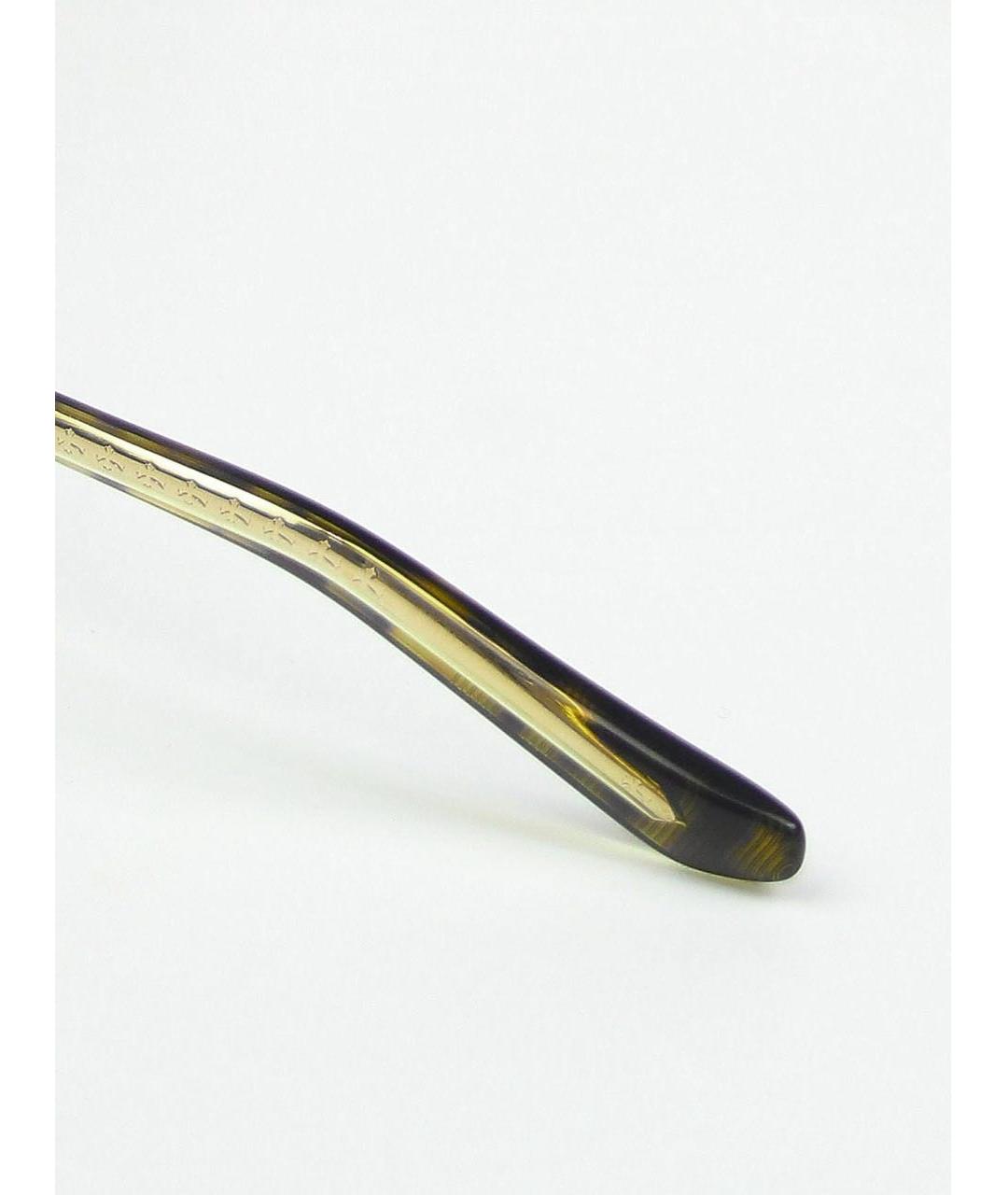 CHROME HEARTS Золотые металлические солнцезащитные очки, фото 6