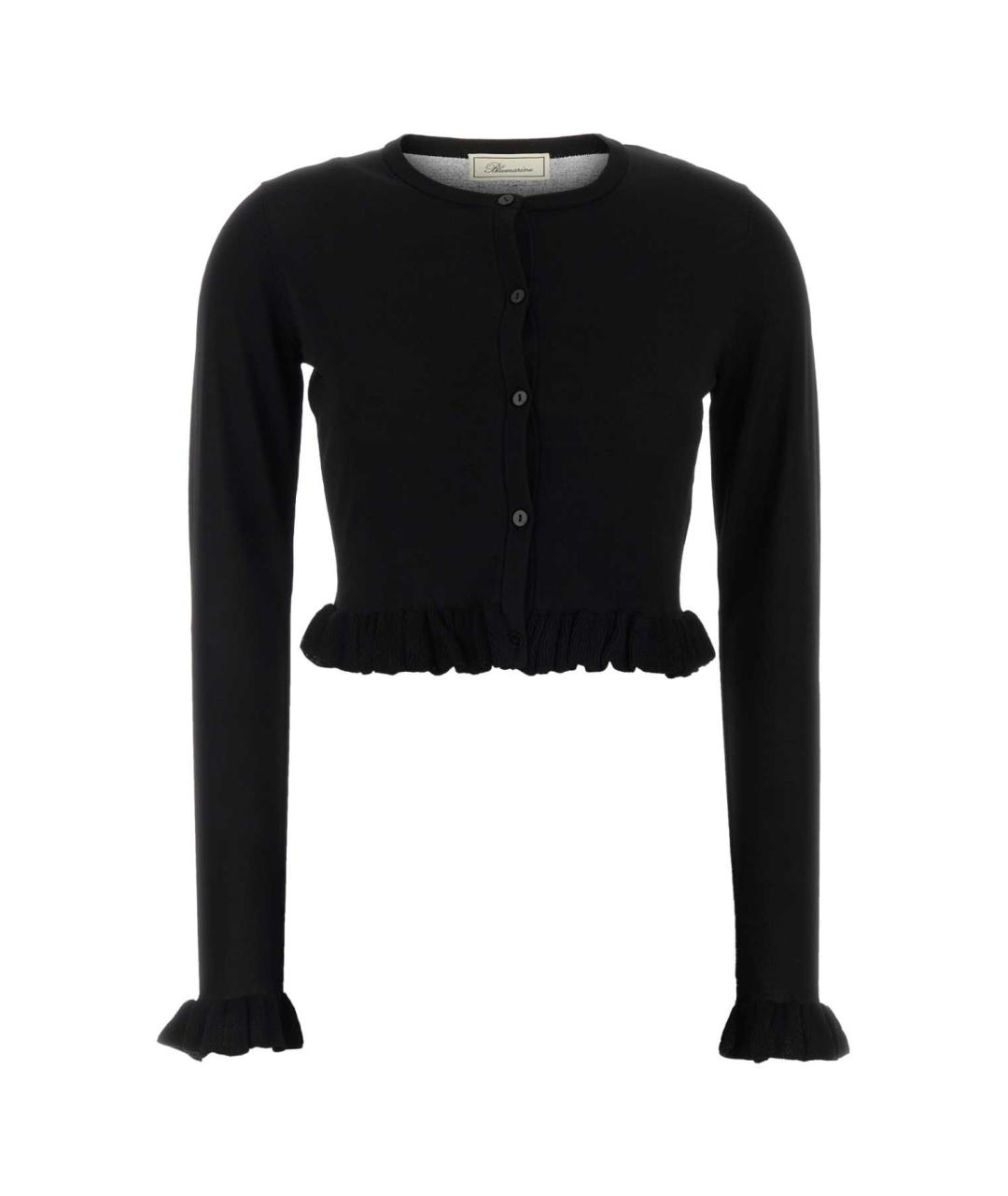 BLUMARINE Черный вискозный кардиган, фото 1