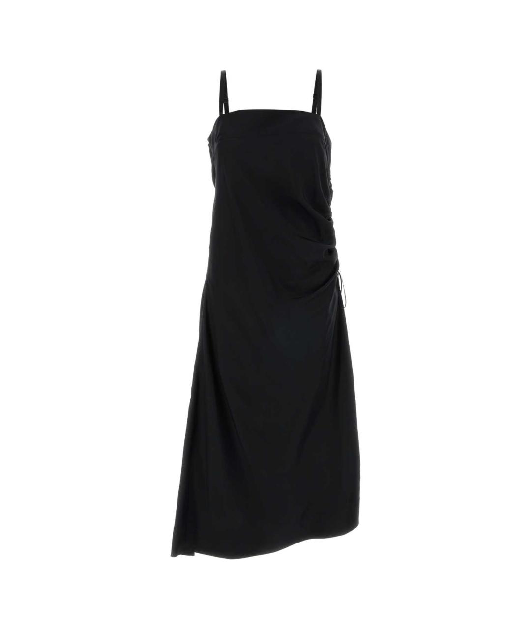 Carven Черное шелковое повседневное платье, фото 1