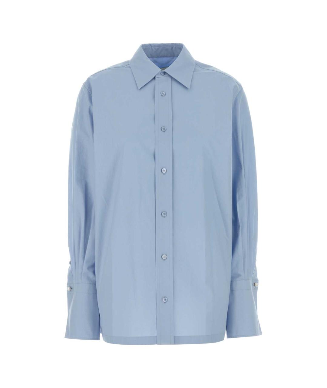 Carven Голубая хлопковая рубашка, фото 1