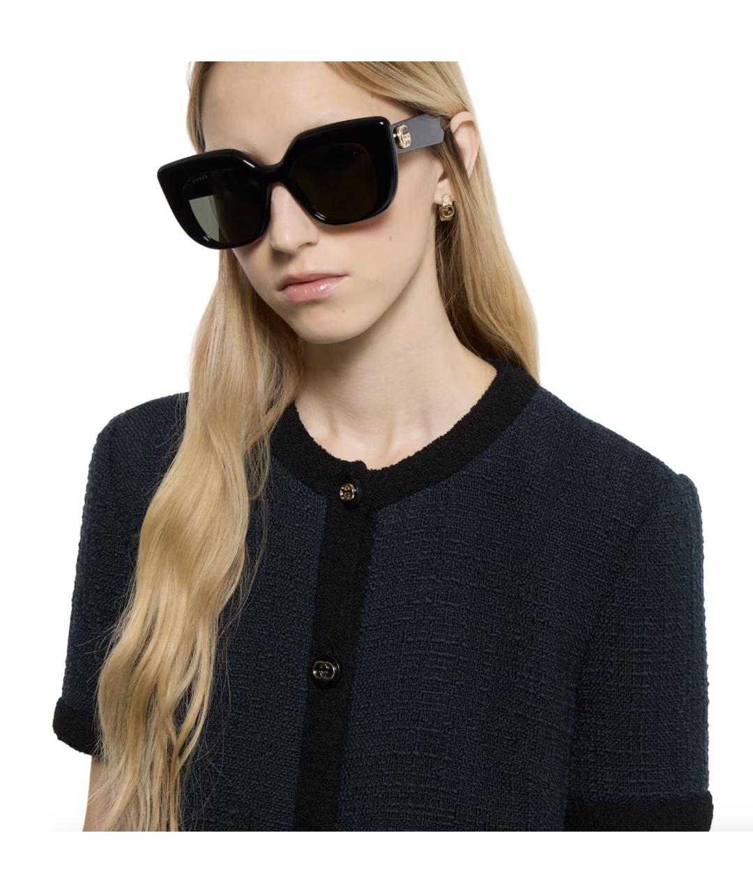 GUCCI Темно-синее шерстяное повседневное платье, фото 3