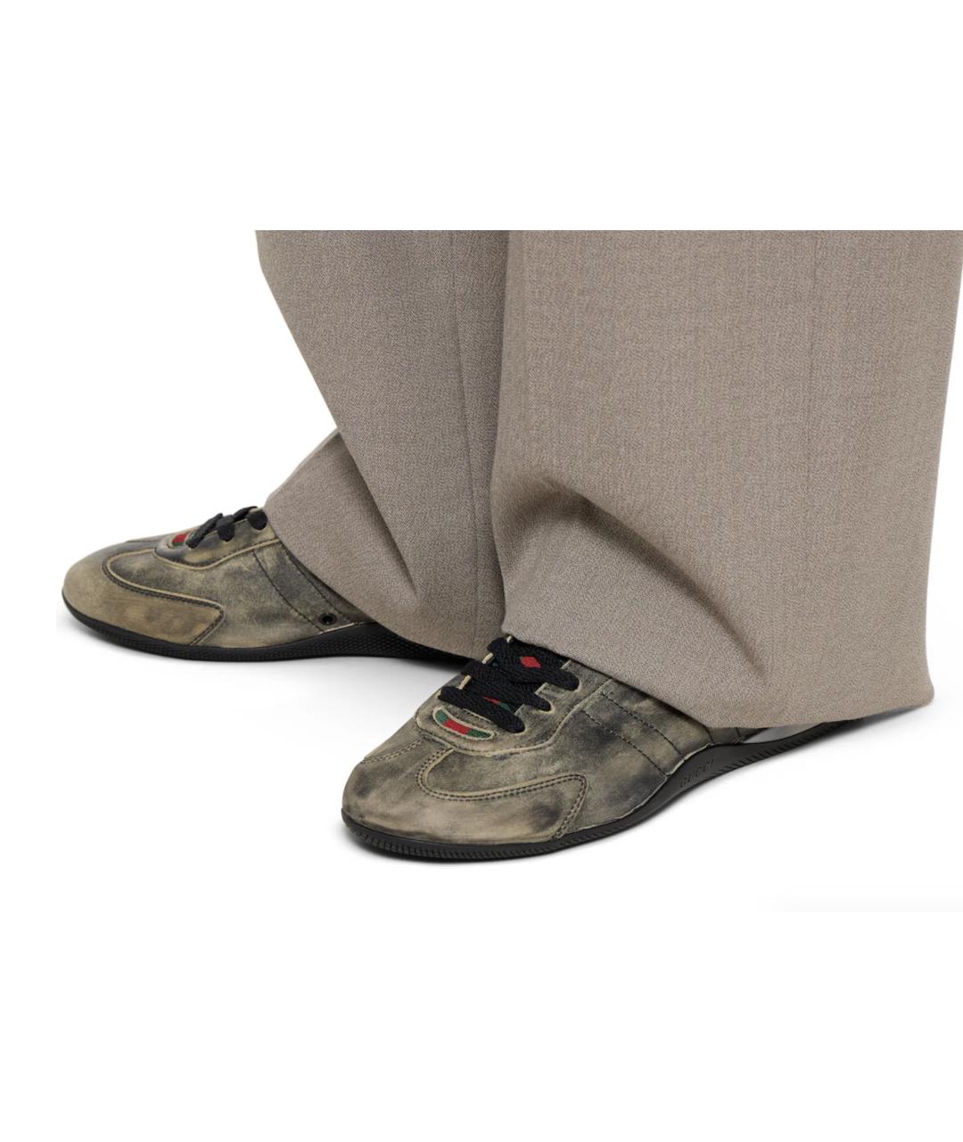 GUCCI Мульти кожаные кроссовки, фото 3