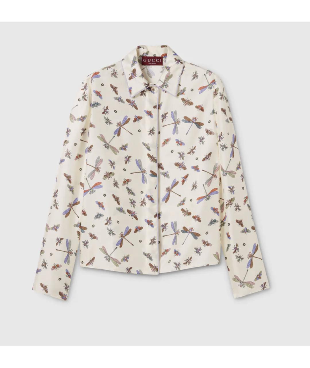 GUCCI Мульти шелковая рубашка, фото 4