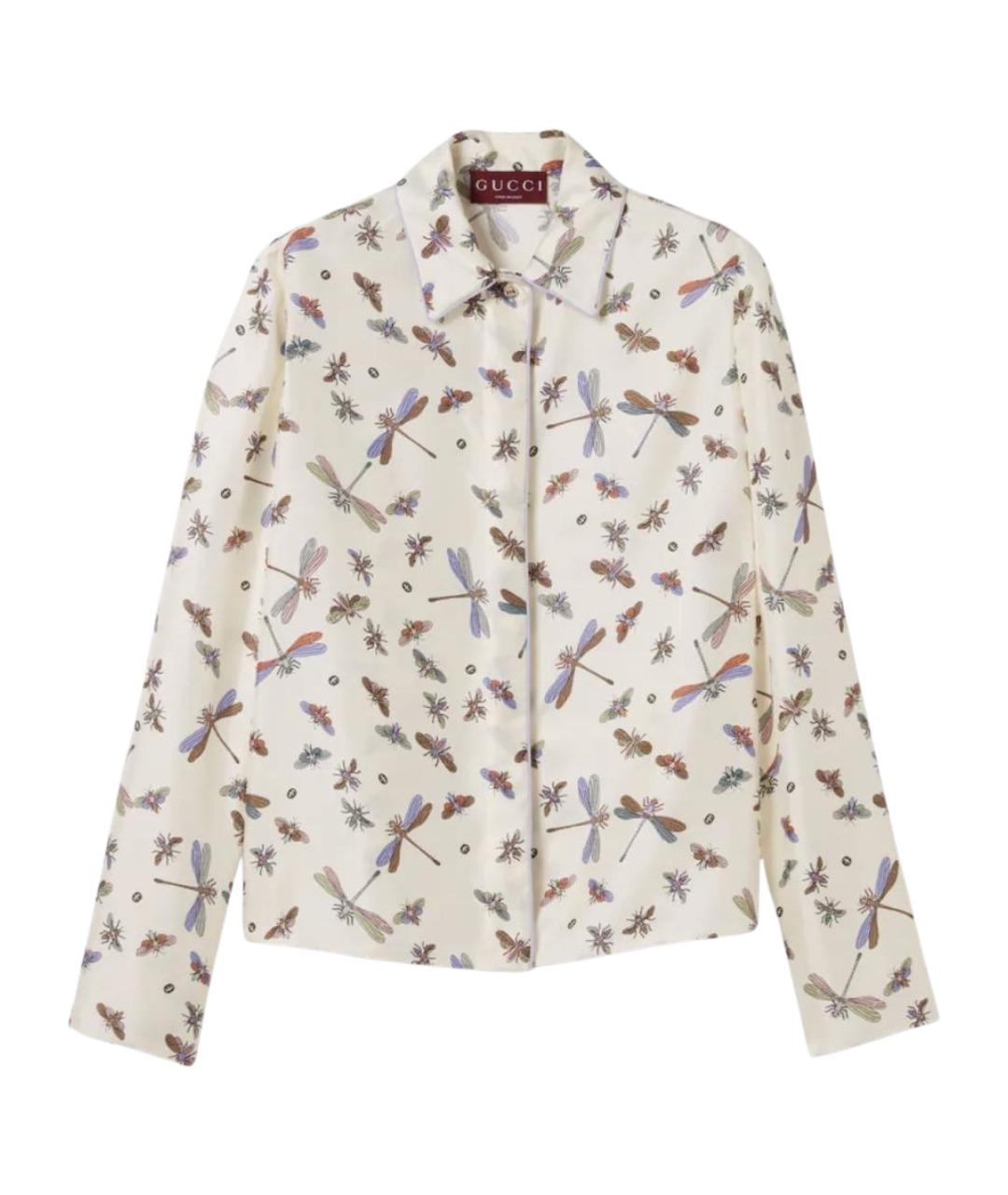 GUCCI Мульти шелковая рубашка, фото 1