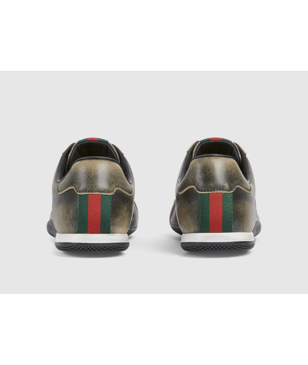 GUCCI Мульти кожаные кроссовки, фото 4