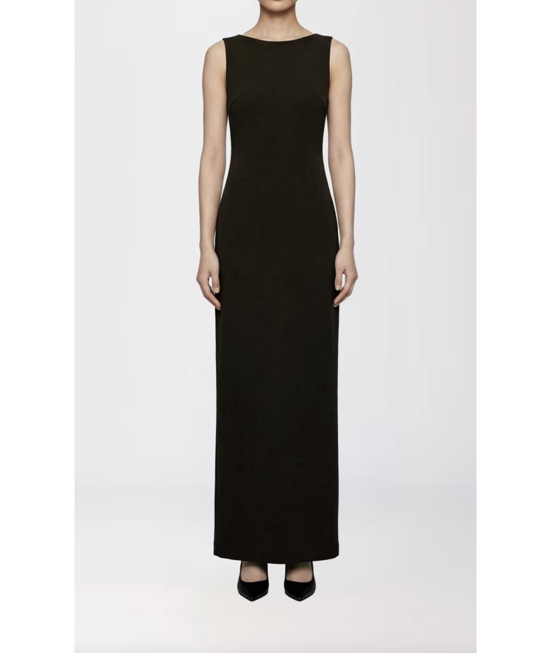 GUCCI Коричневое вискозное коктейльное платье, фото 3