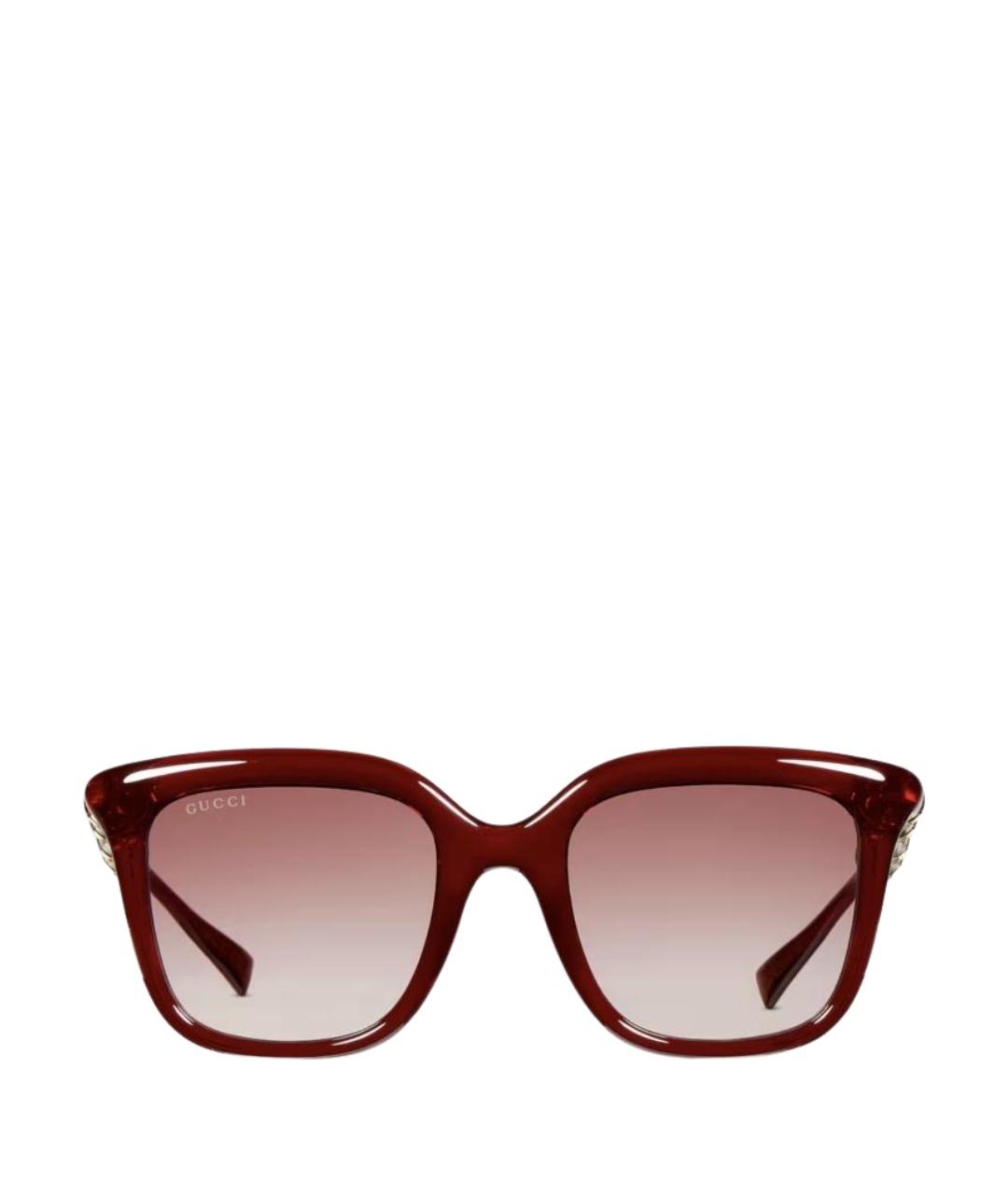 GUCCI Красные солнцезащитные очки, фото 1