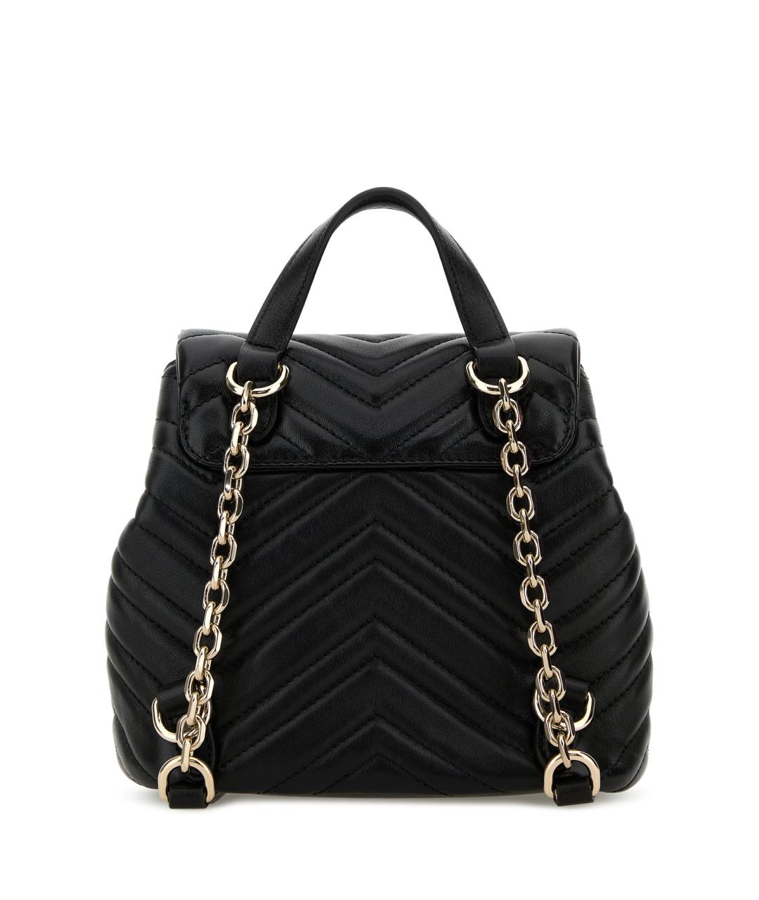 GUCCI Черный кожаный рюкзак, фото 3