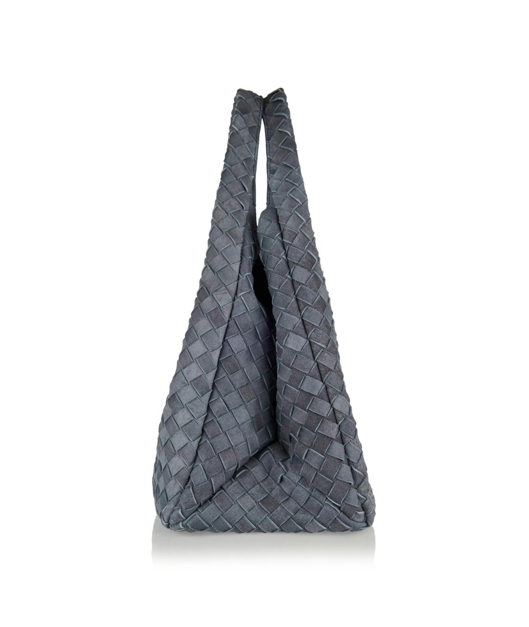 BOTTEGA VENETA Голубая замшевая сумка тоут, фото 3