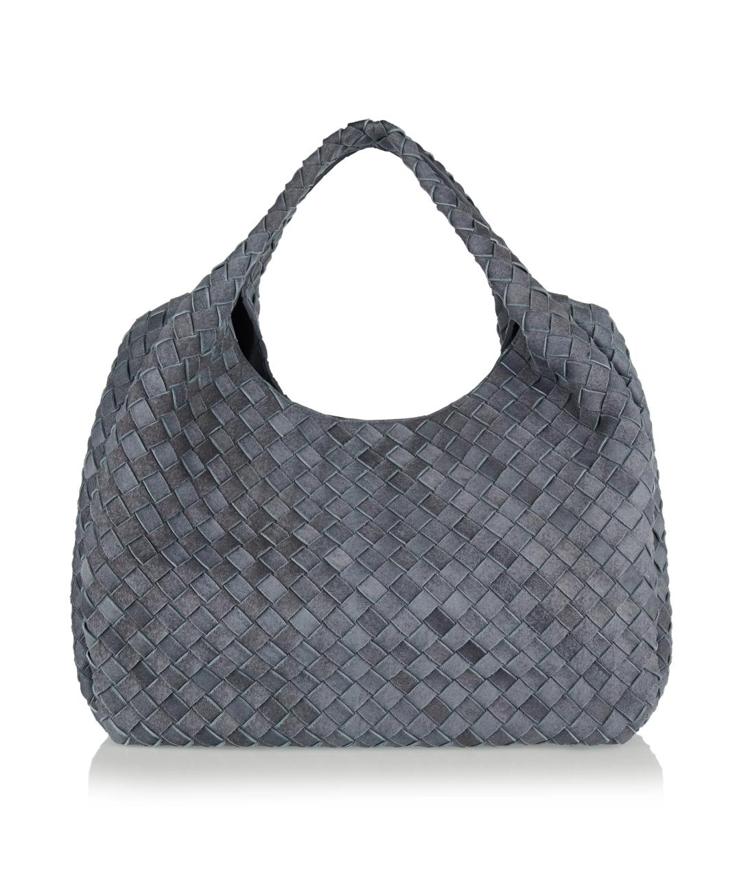 BOTTEGA VENETA Голубая замшевая сумка тоут, фото 2