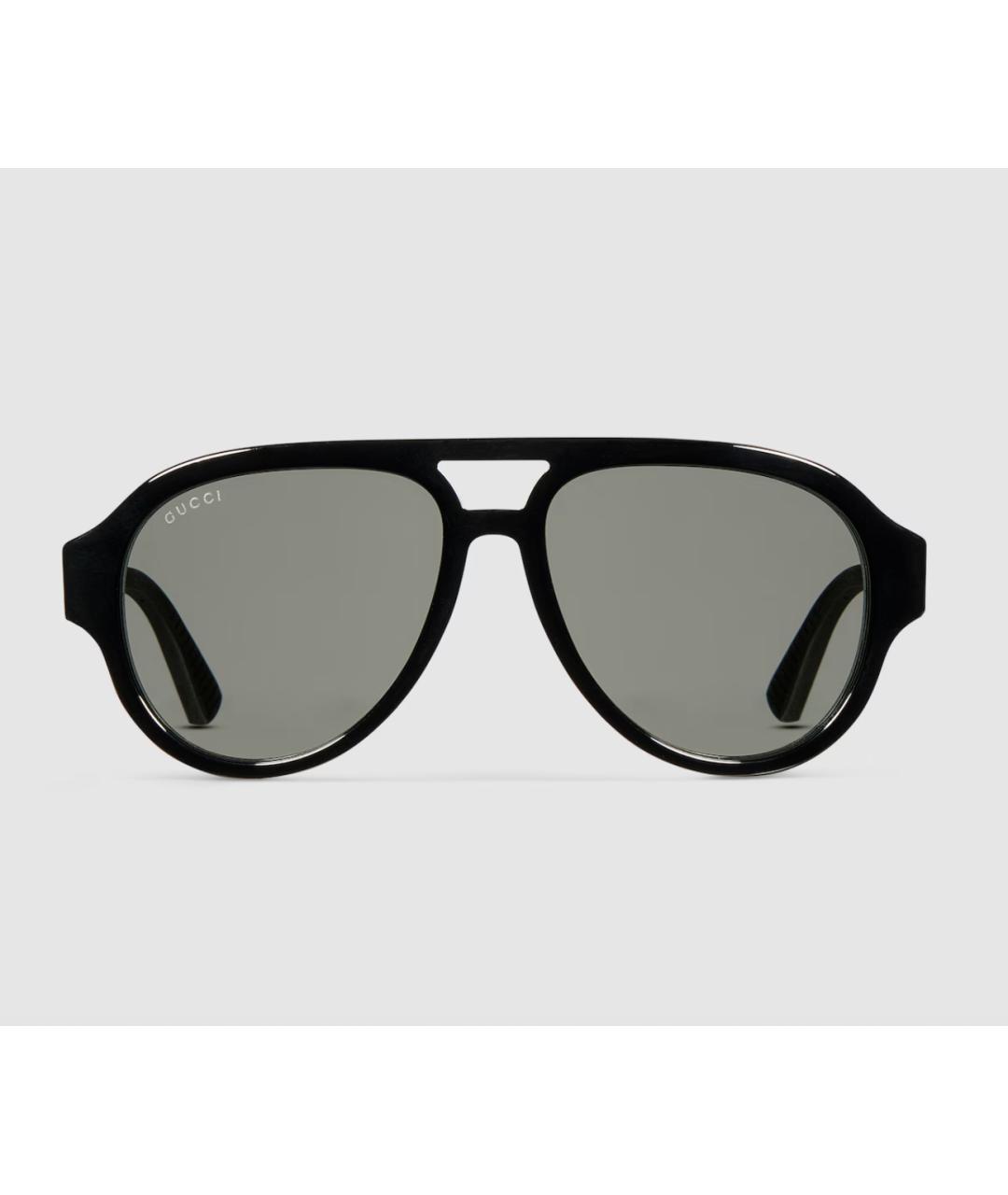 GUCCI Черные пластиковые солнцезащитные очки, фото 5