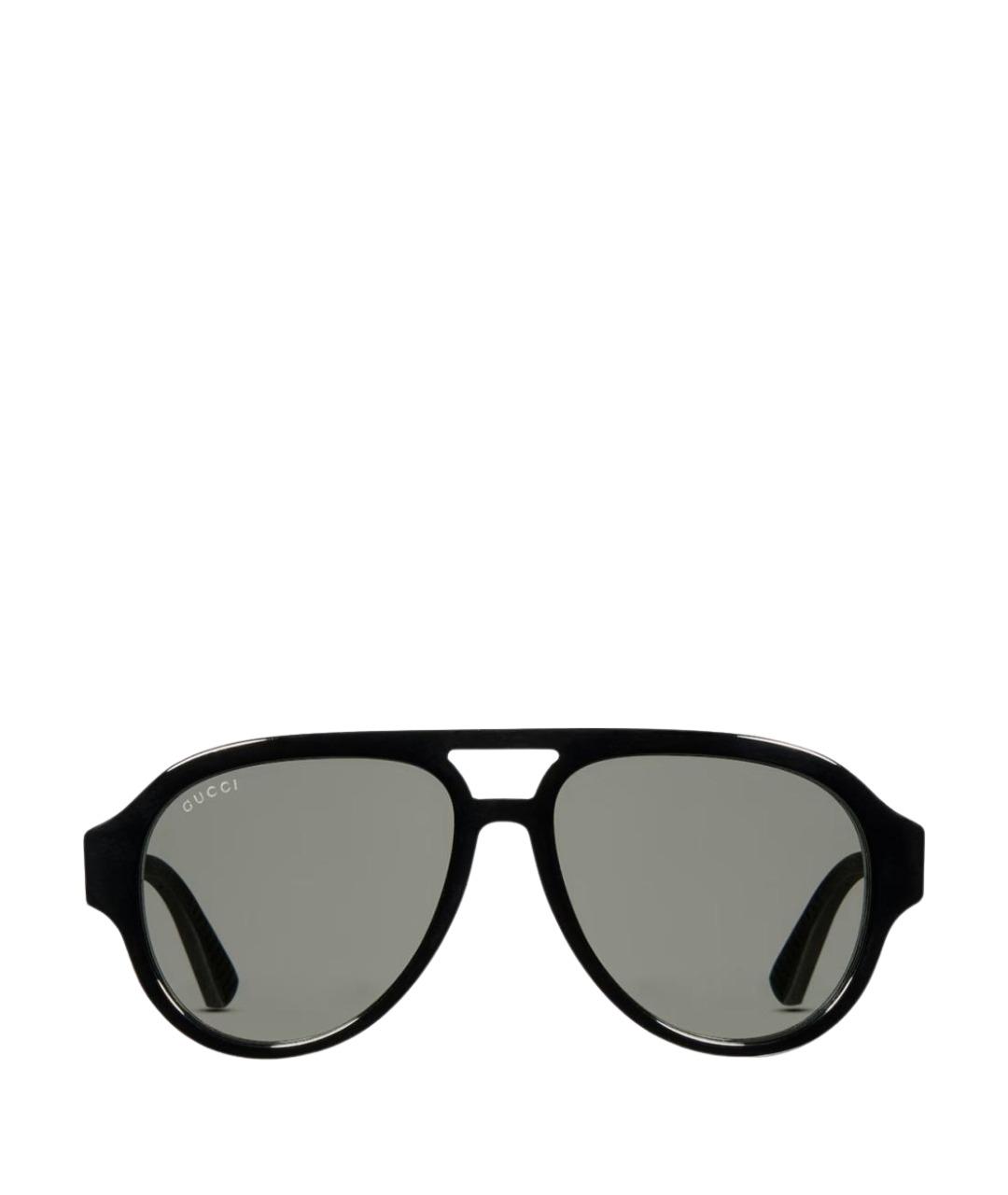 GUCCI Черные пластиковые солнцезащитные очки, фото 1