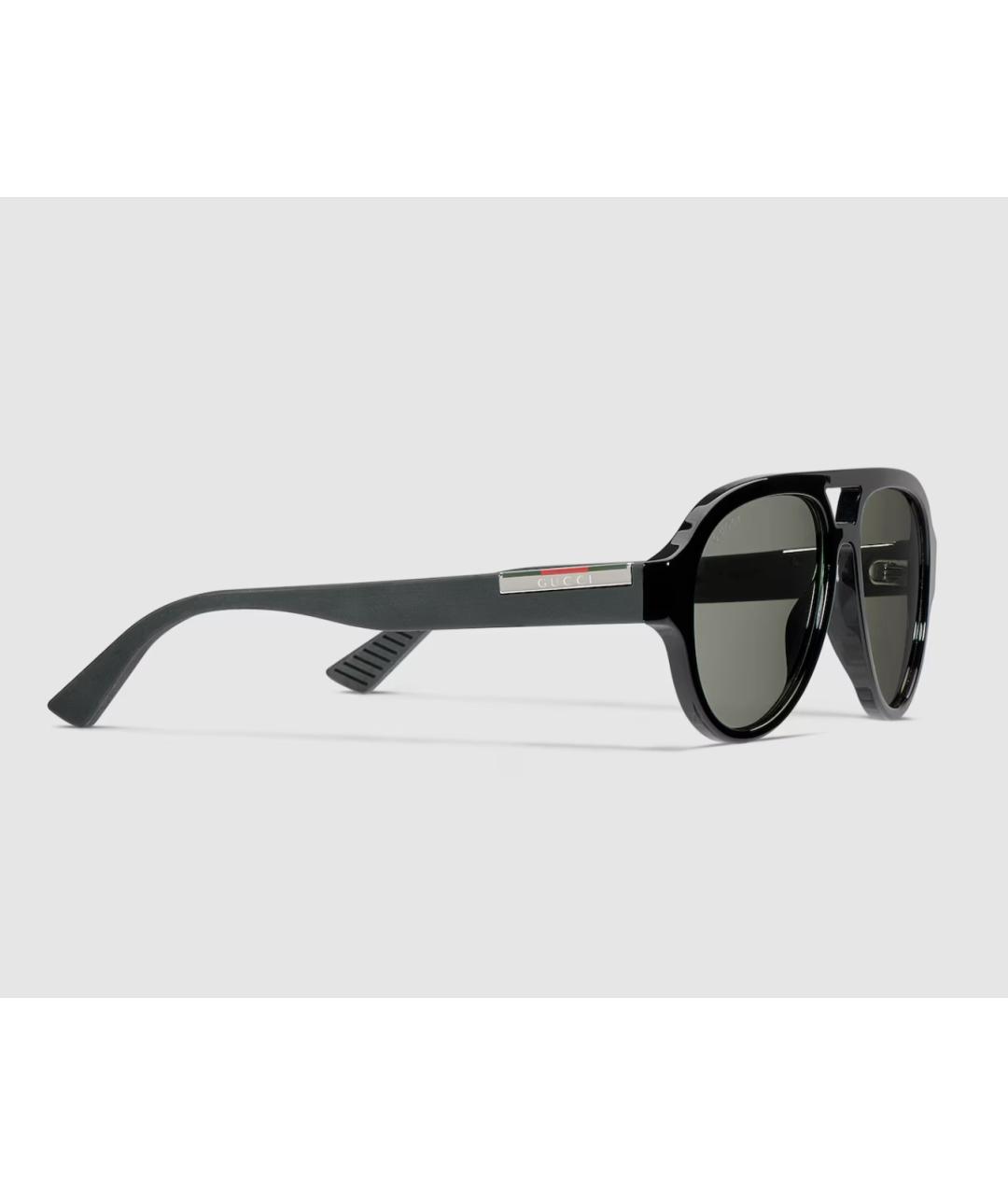 GUCCI Черные пластиковые солнцезащитные очки, фото 2
