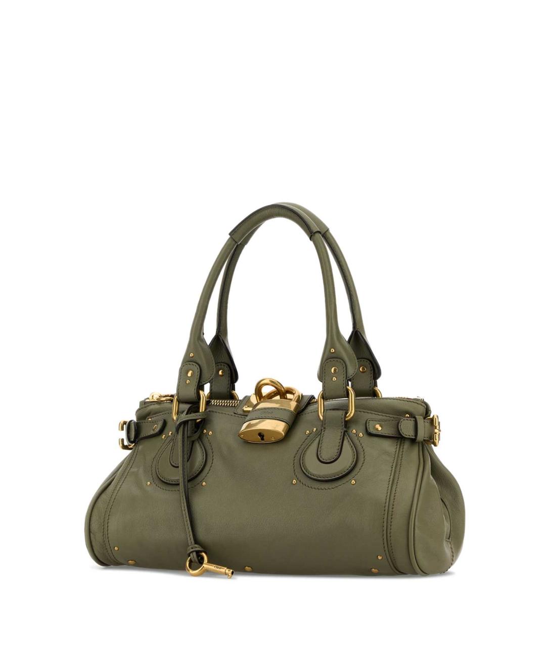 CHLOE Зеленая кожаная сумка через плечо, фото 2