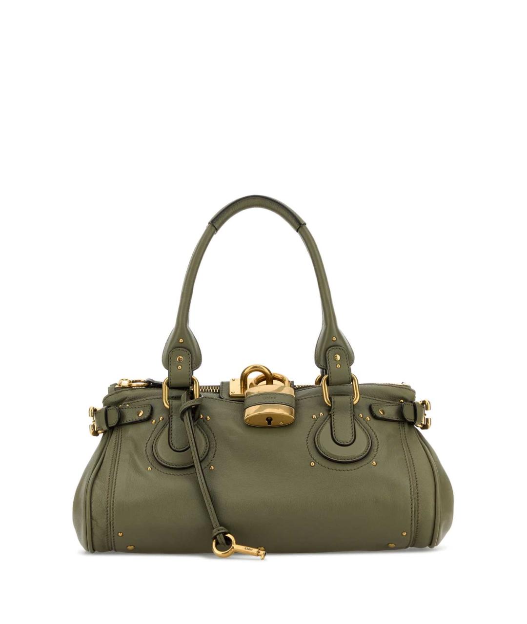 CHLOE Зеленая кожаная сумка через плечо, фото 1