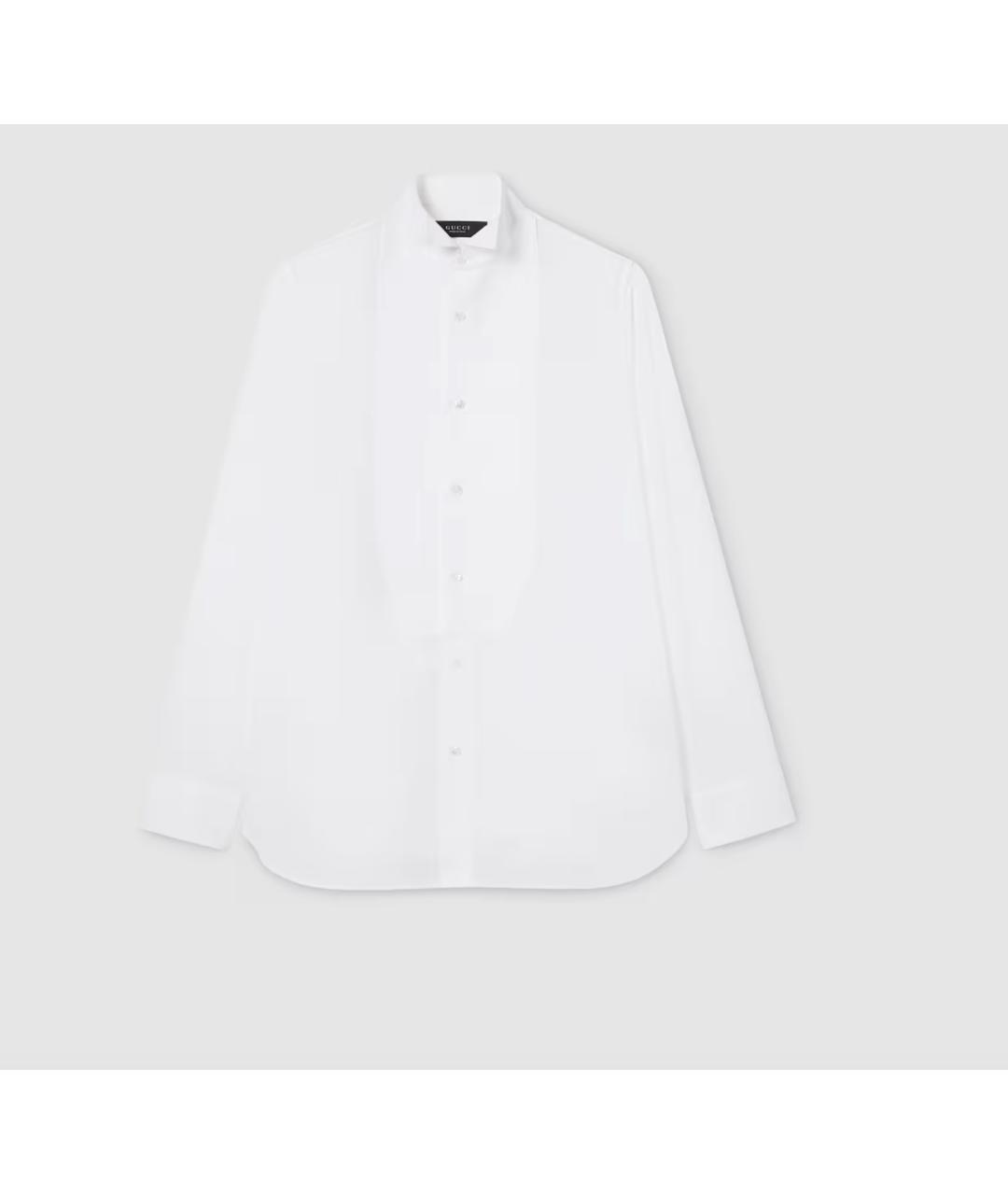 GUCCI Белая хлопковая классическая рубашка, фото 6