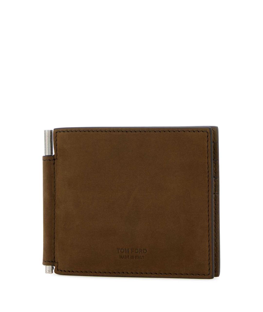 TOM FORD Коричневый замшевый кошелек, фото 2