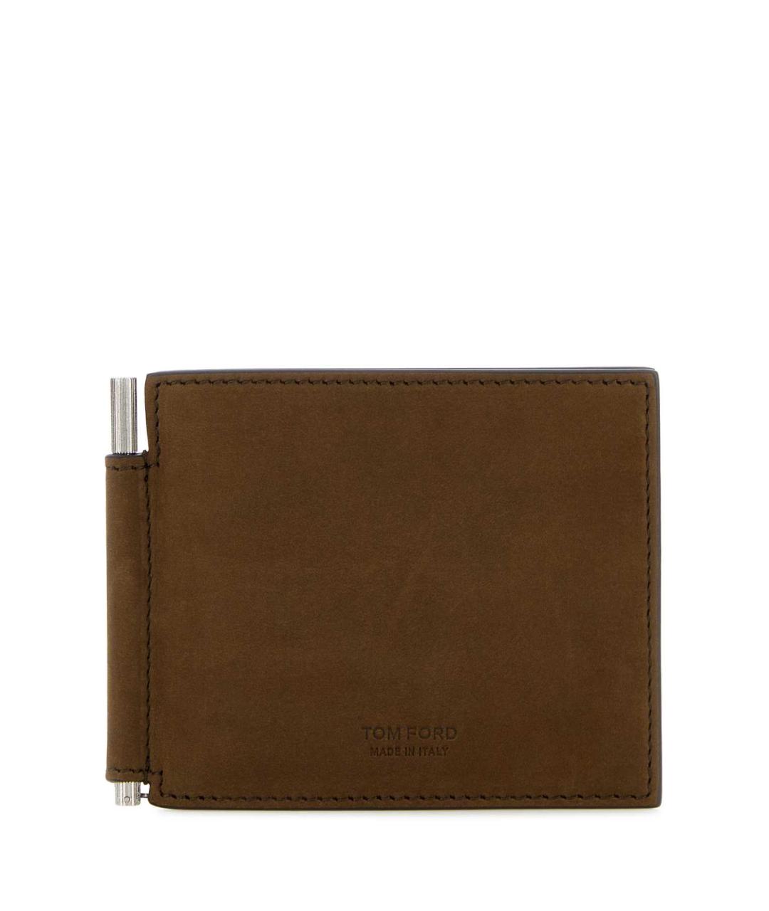 TOM FORD Коричневый замшевый кошелек, фото 1
