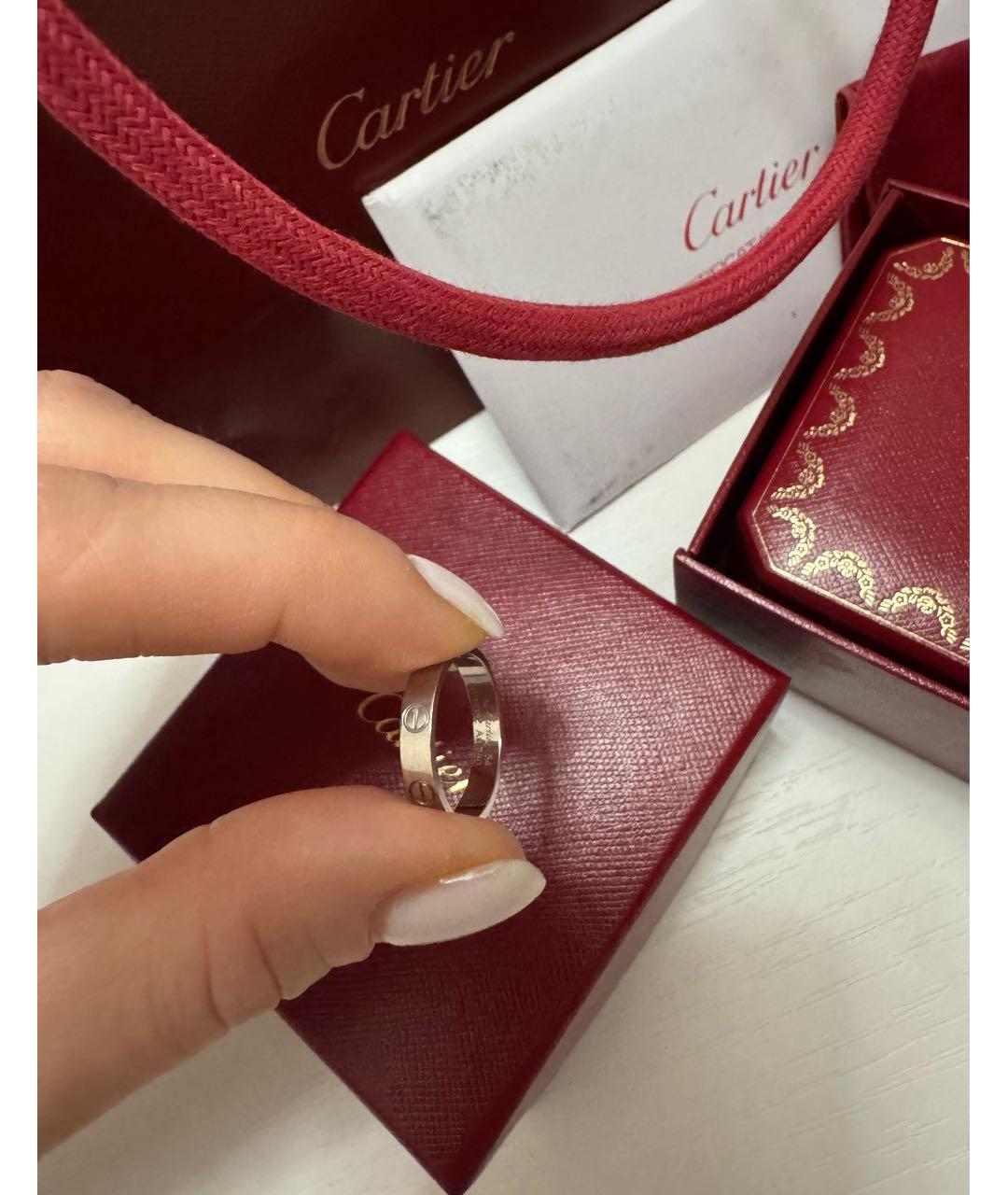 CARTIER Серебряное кольцо из белого золота, фото 3
