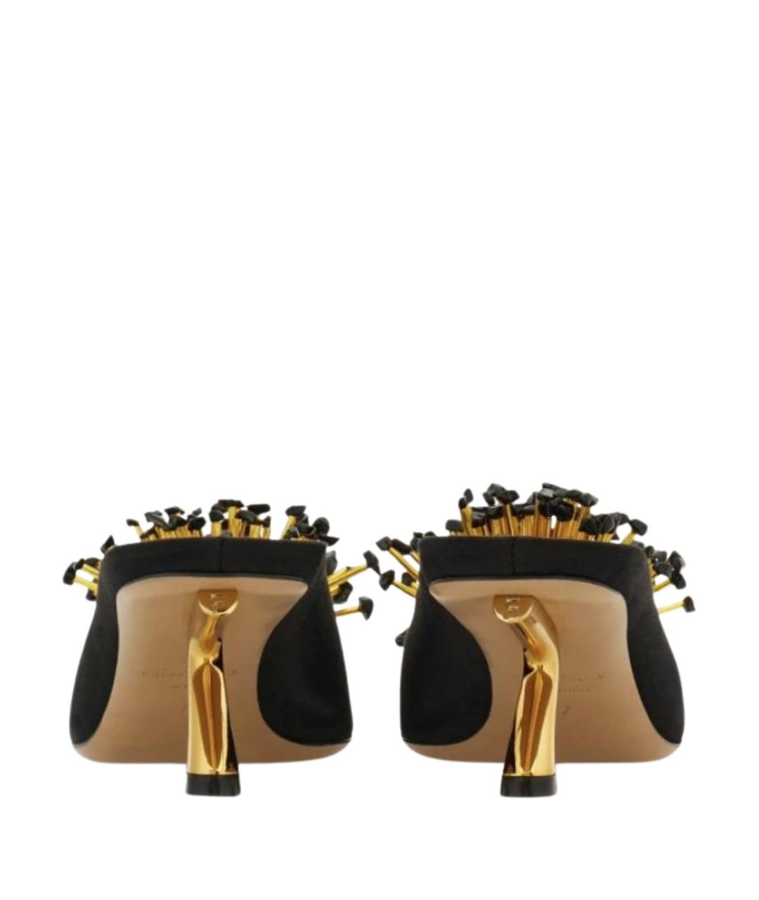 FERRAGAMO Черные мюли, фото 3