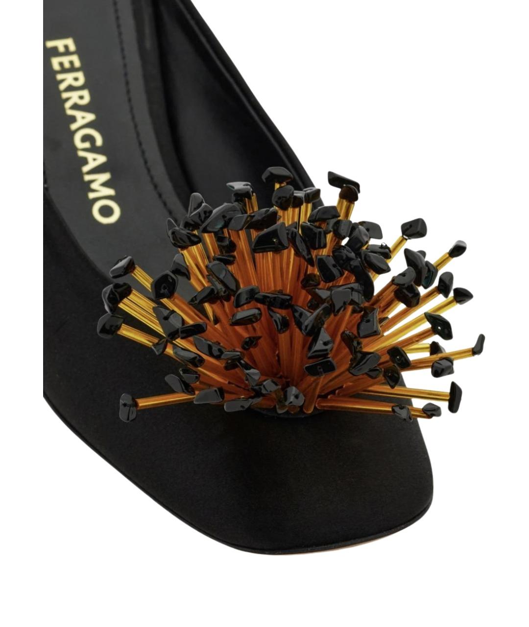 FERRAGAMO Черные мюли, фото 4