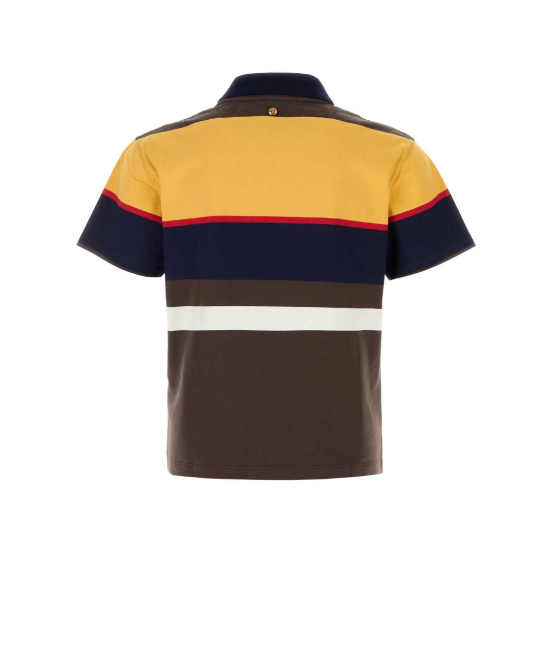 VERSACE Мульти хлопковое поло с коротким рукавом, фото 2