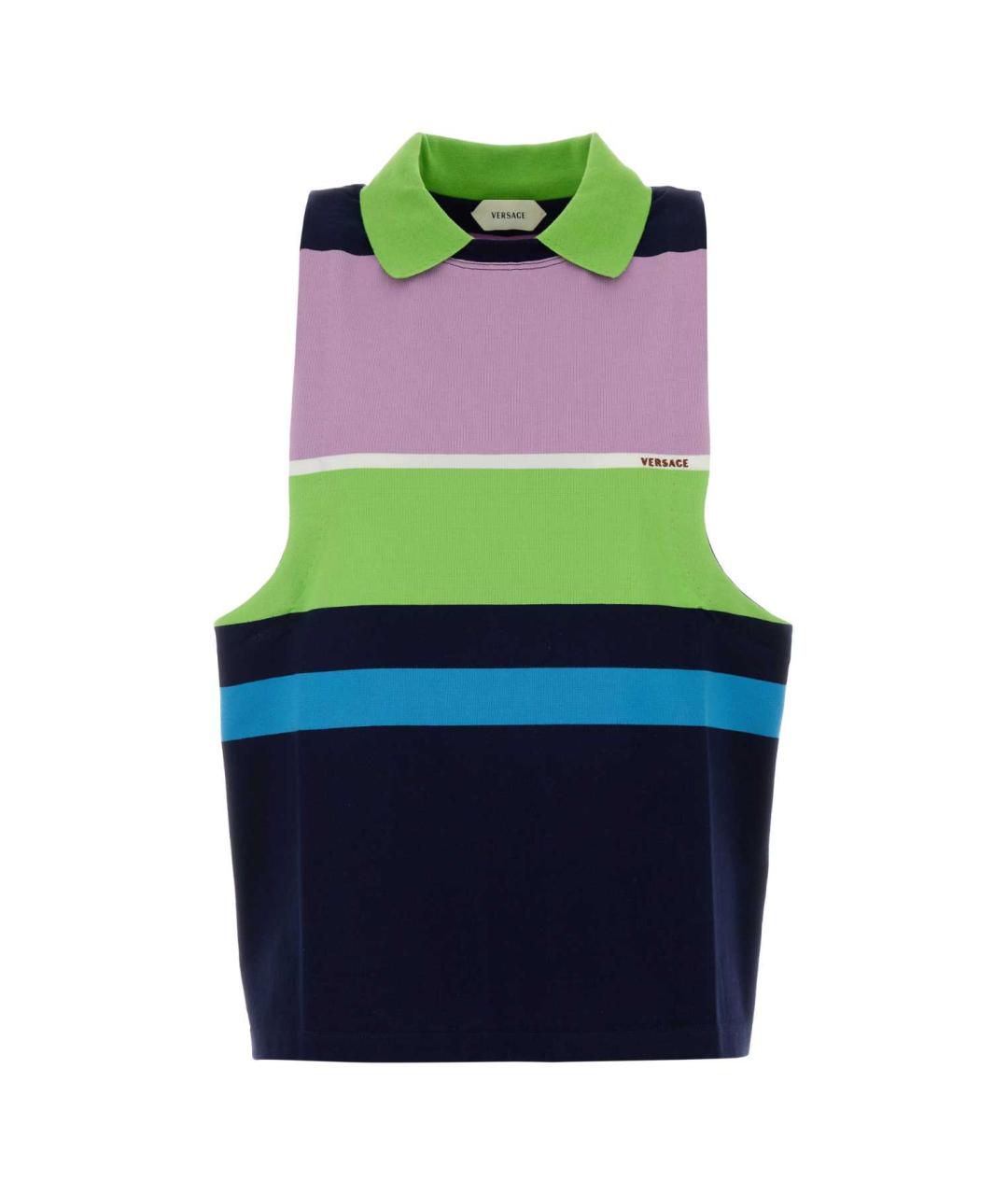 VERSACE Мульти хлопковая жилетка, фото 1