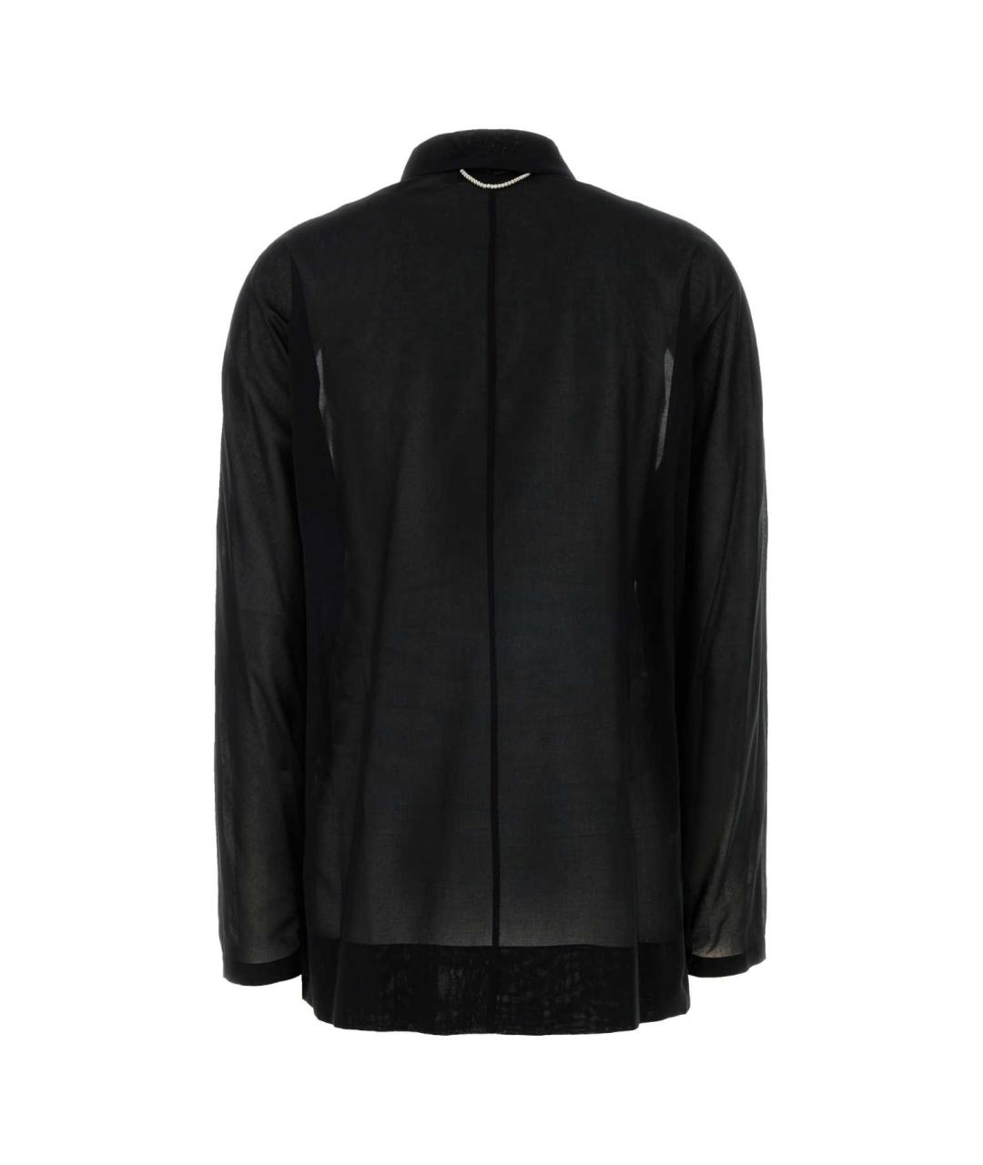 Carven Черная хлопковая блузы, фото 2