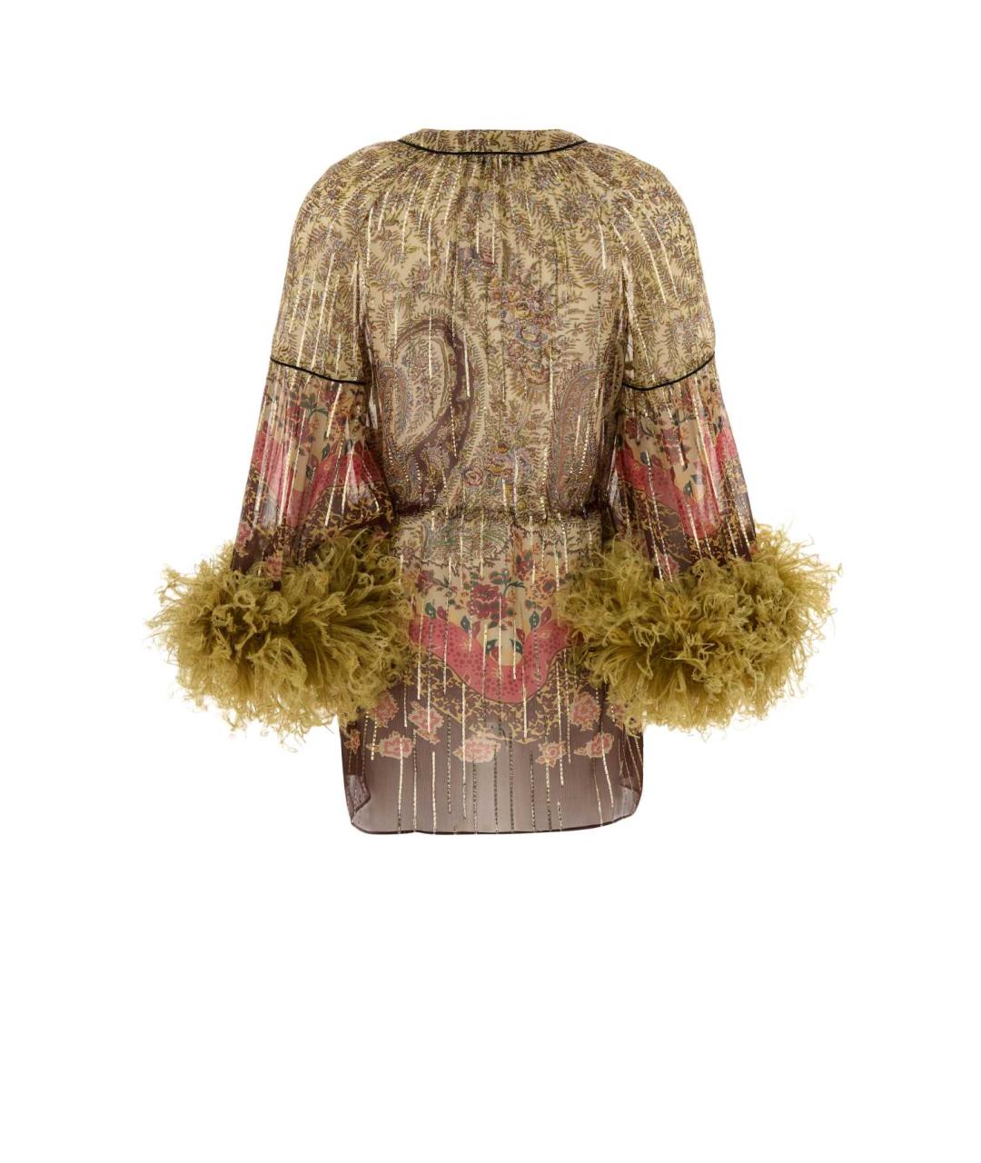 VALENTINO Мульти шелковая блузы, фото 2