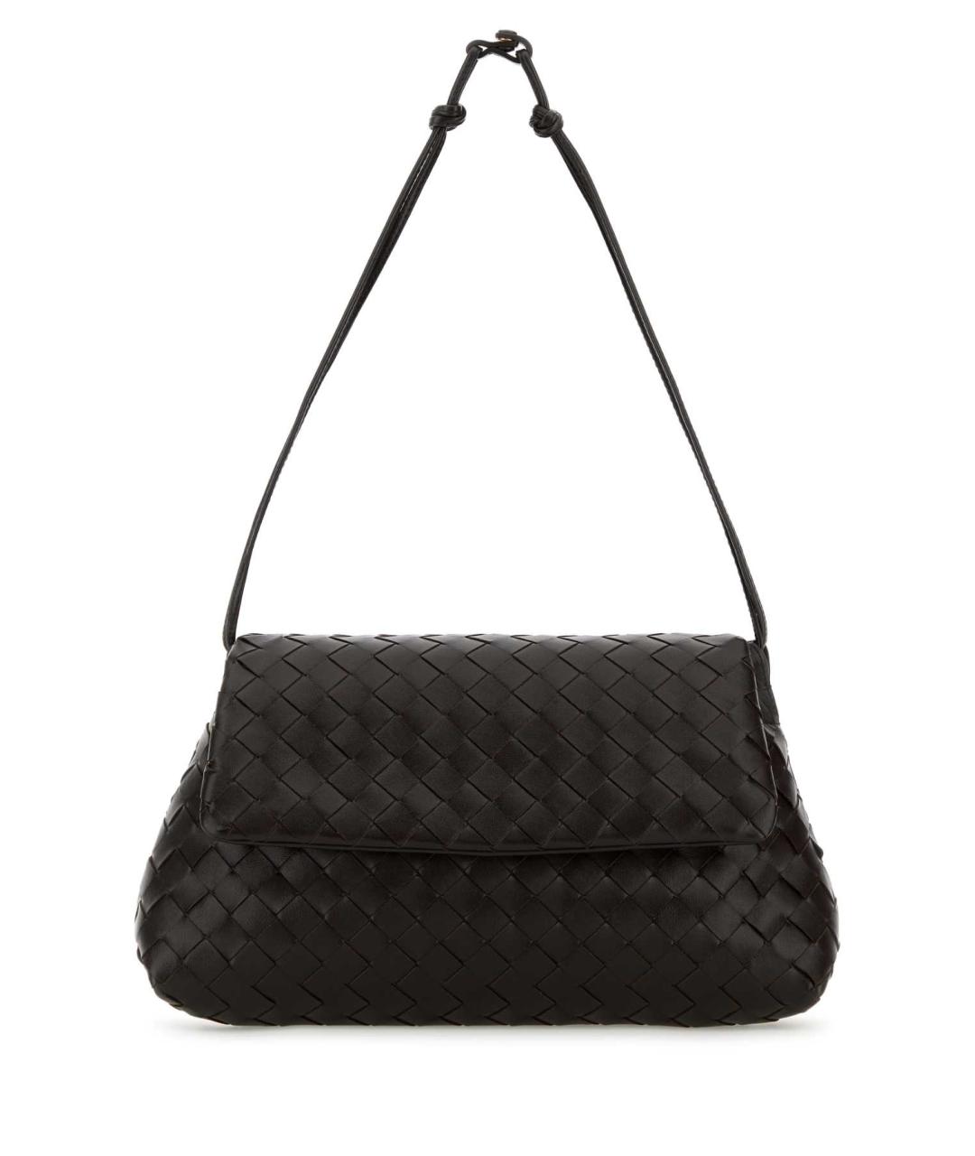 BOTTEGA VENETA Коричневая кожаная сумка через плечо, фото 1