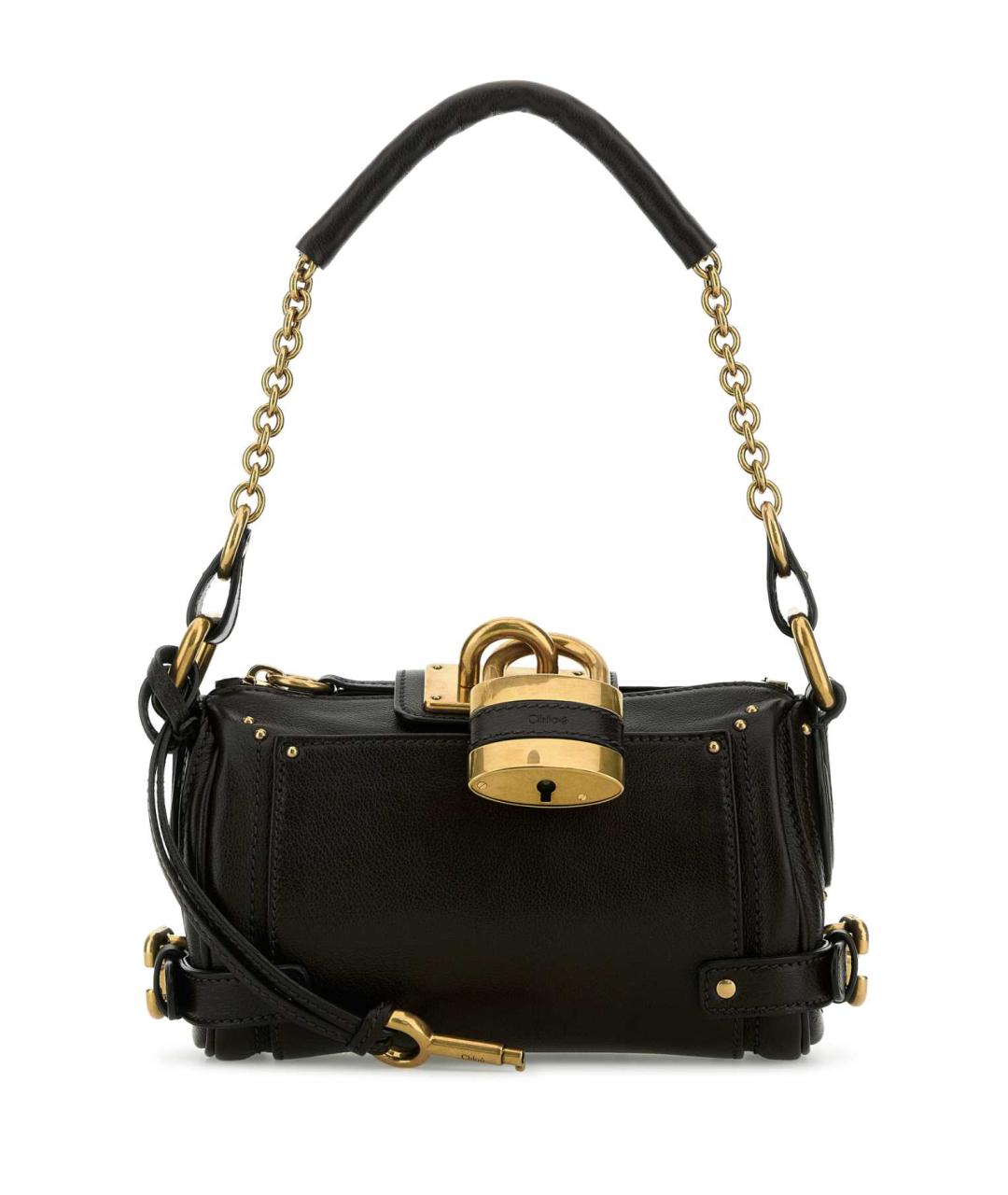 CHLOE Черная кожаная сумка через плечо, фото 1