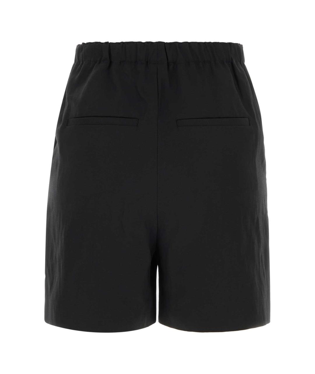 LOULOU STUDIO Черные вискозные шорты, фото 2