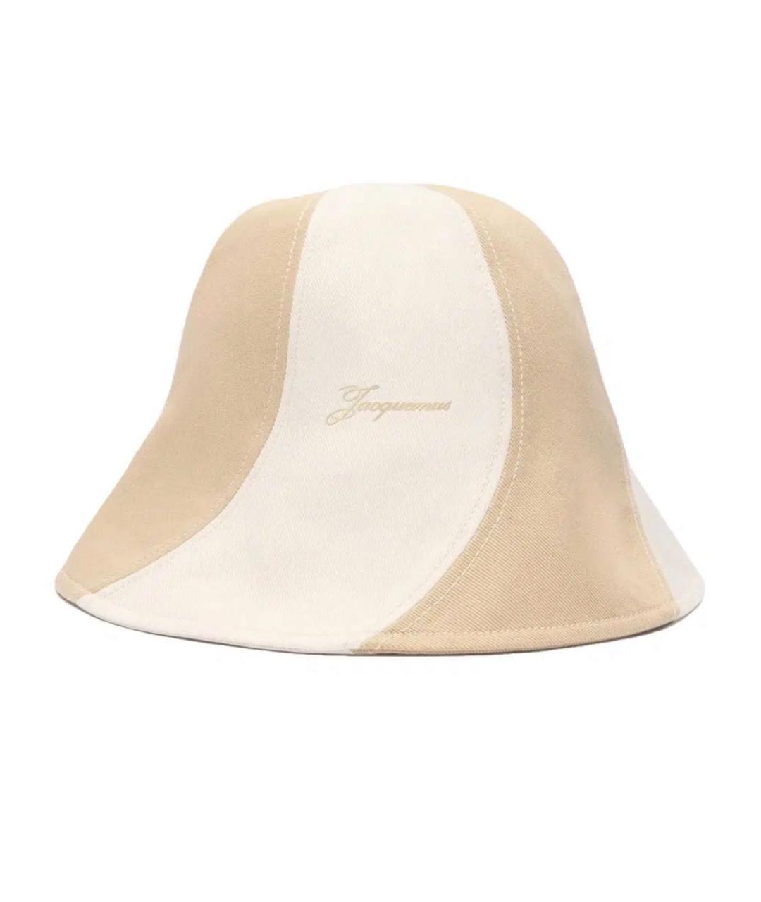 JACQUEMUS Бежевая хлопковая панама, фото 9