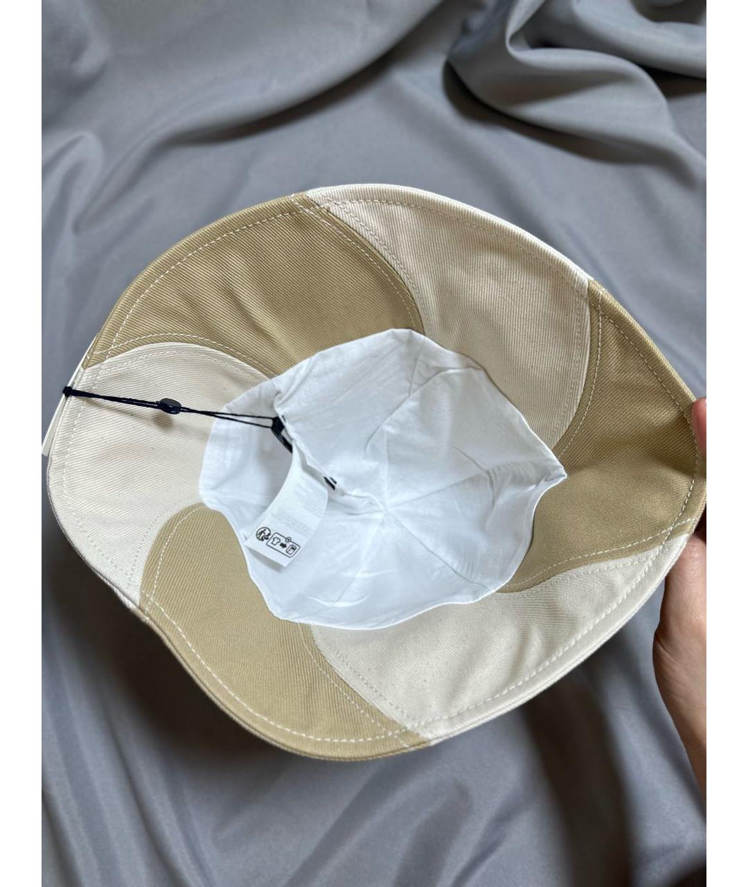 JACQUEMUS Бежевая хлопковая панама, фото 4