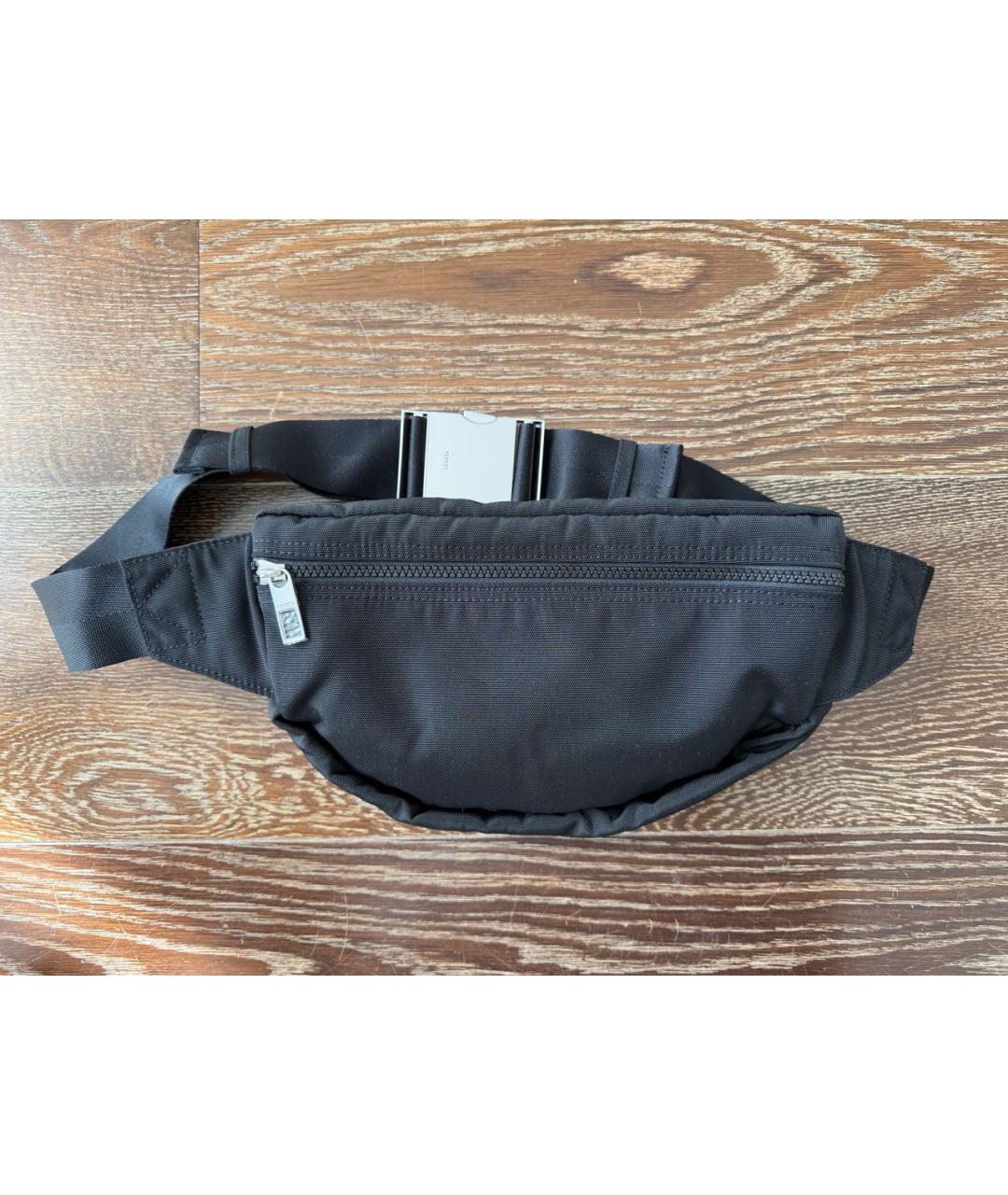 KENZO Черная тканевая поясная сумка, фото 5