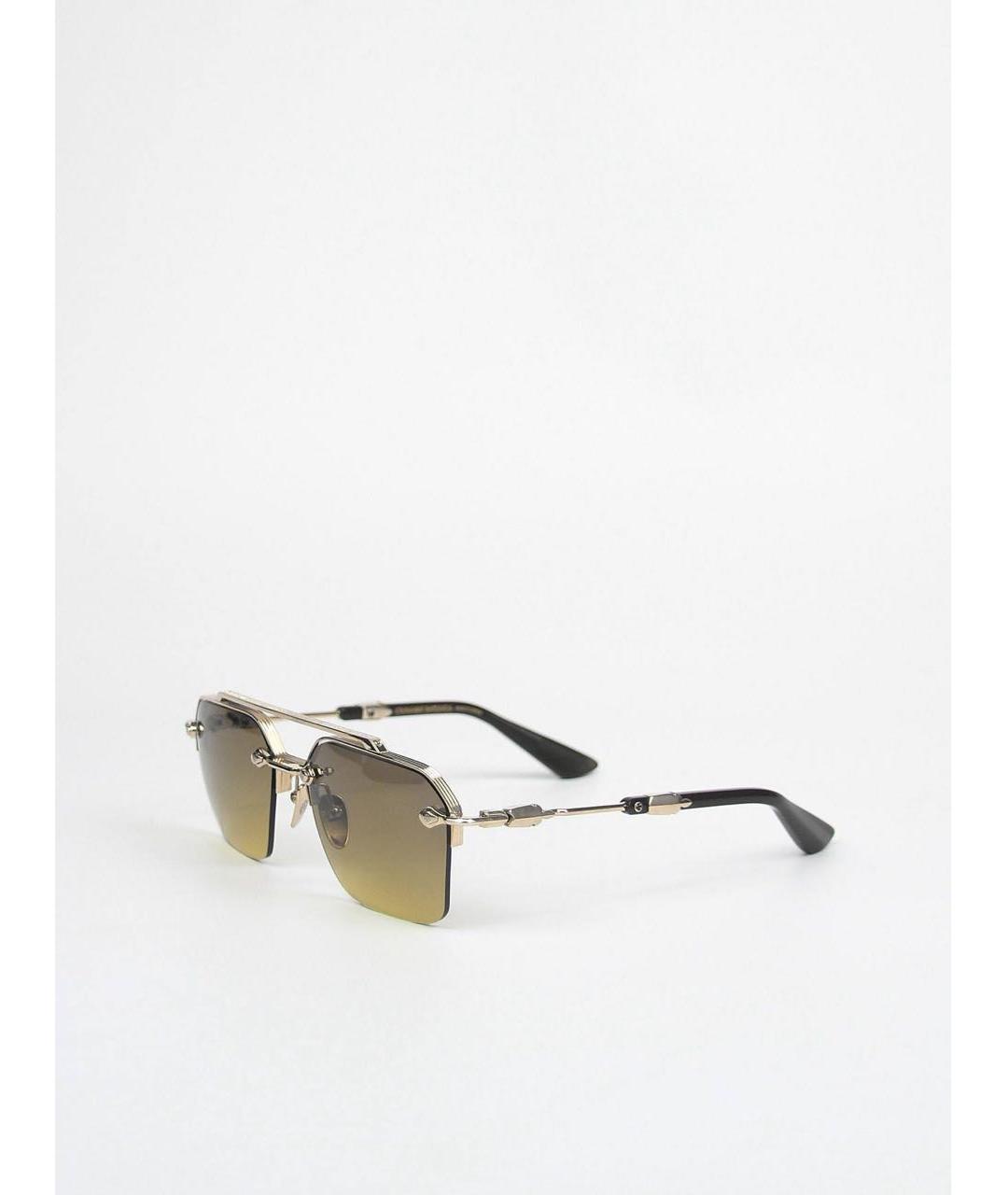 CHROME HEARTS Золотые металлические солнцезащитные очки, фото 2