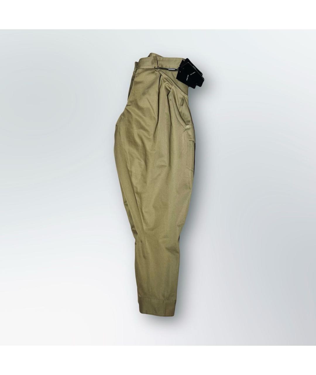 DOLCE&GABBANA Бежевые хлопковые бриджи, фото 3