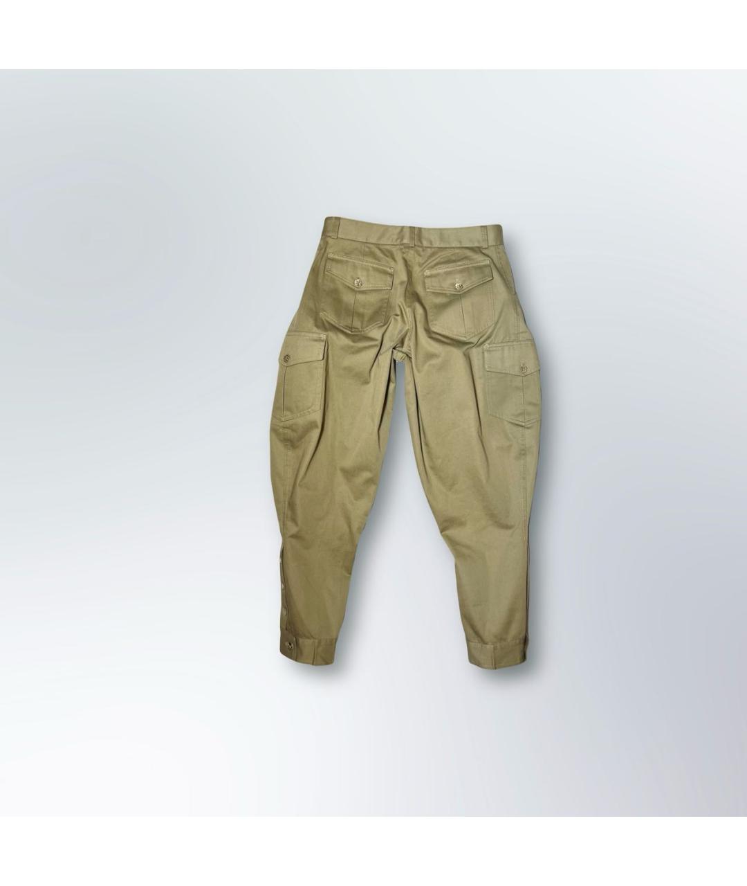 DOLCE&GABBANA Бежевые хлопковые бриджи, фото 2