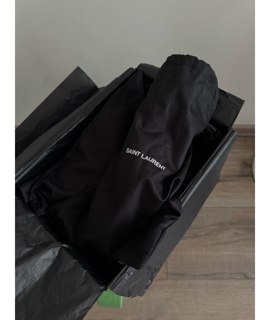 SAINT LAURENT Черные лоферы из лакированной кожи, фото 6