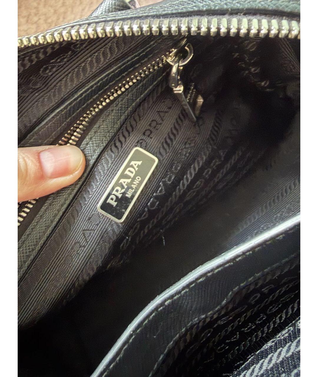 PRADA Черная сумка с короткими ручками, фото 4