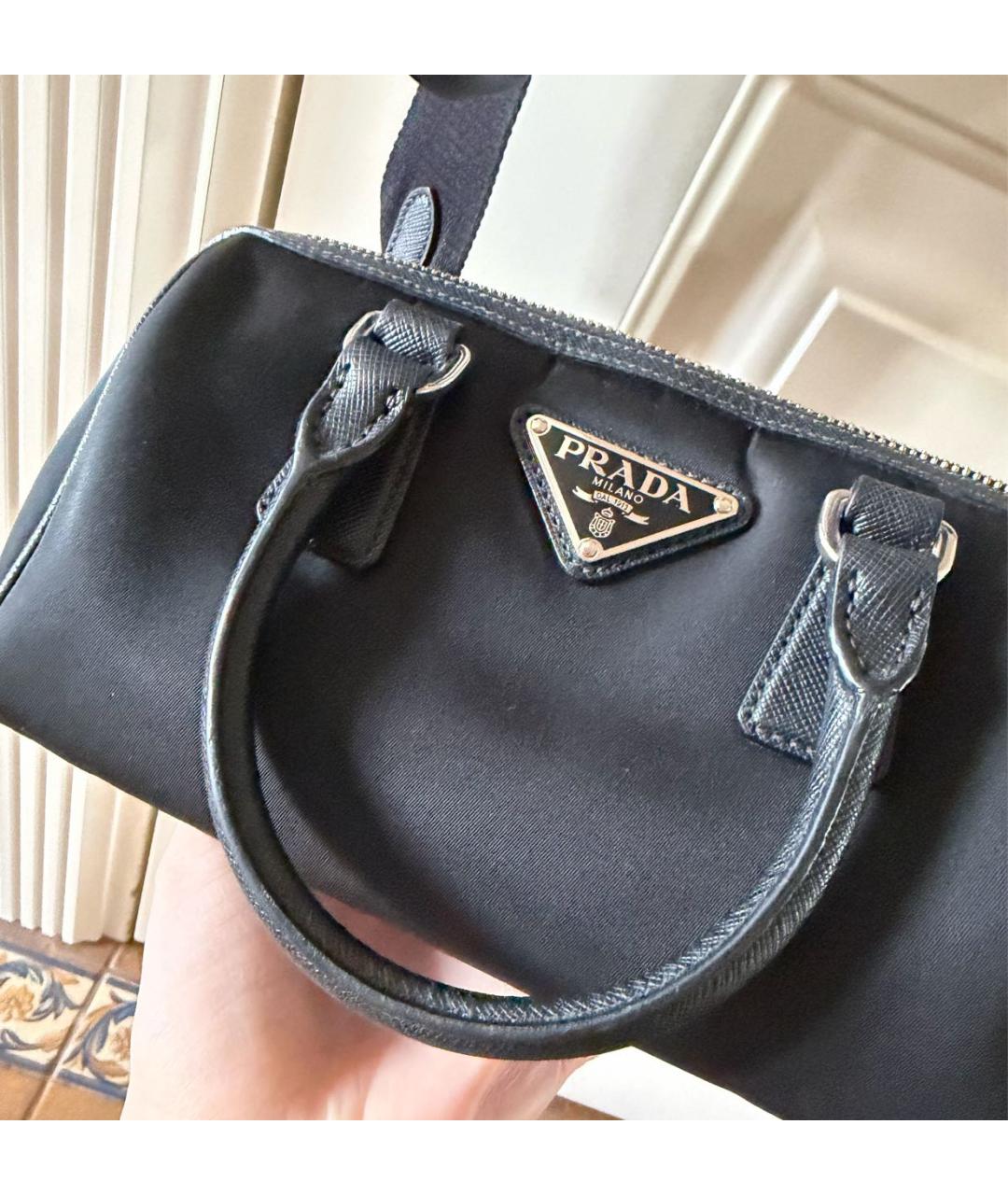 PRADA Черная сумка с короткими ручками, фото 6