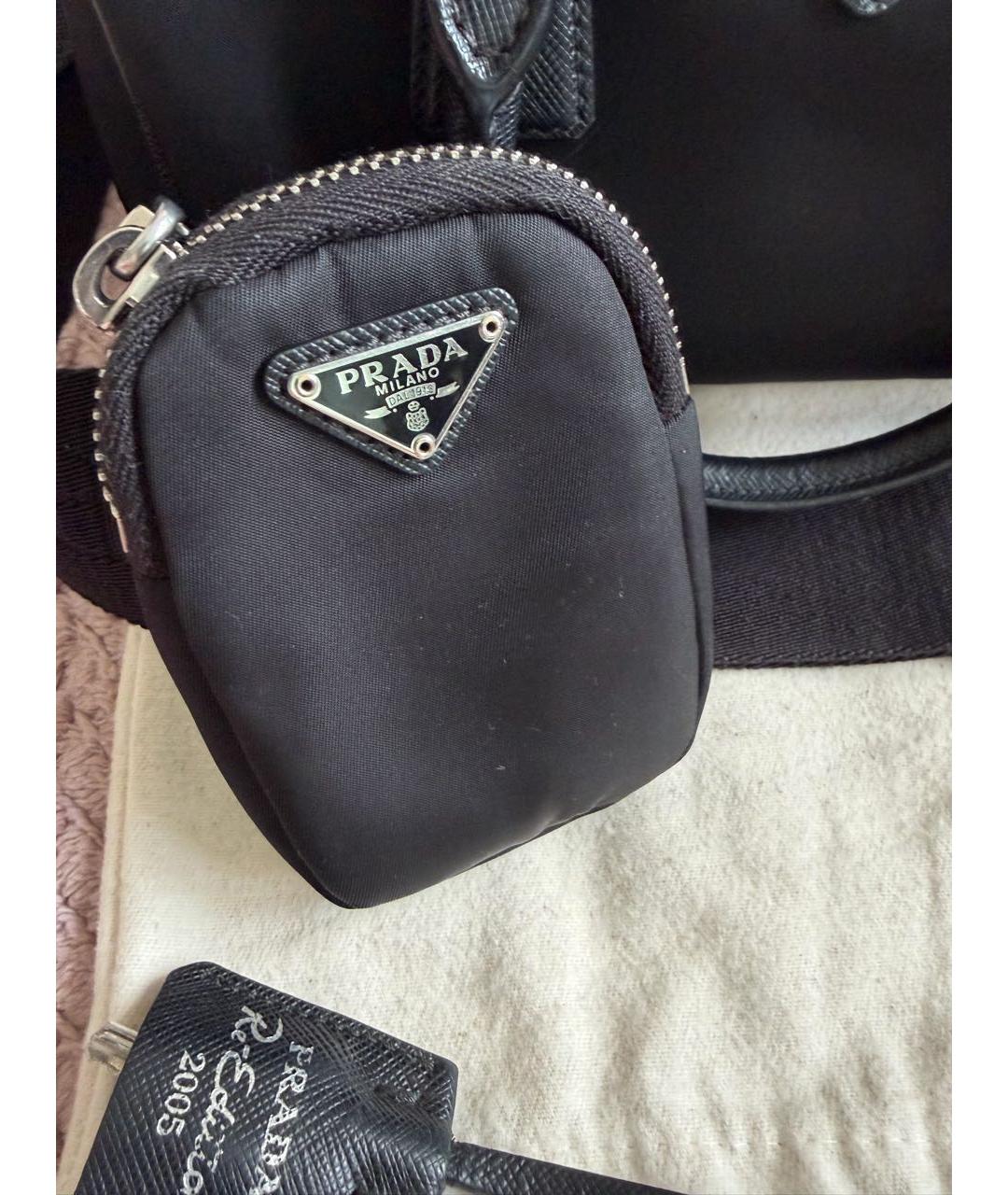 PRADA Черная сумка с короткими ручками, фото 7
