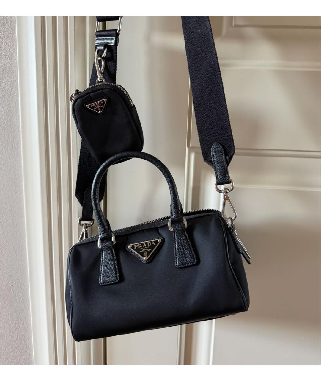 PRADA Черная сумка с короткими ручками, фото 2