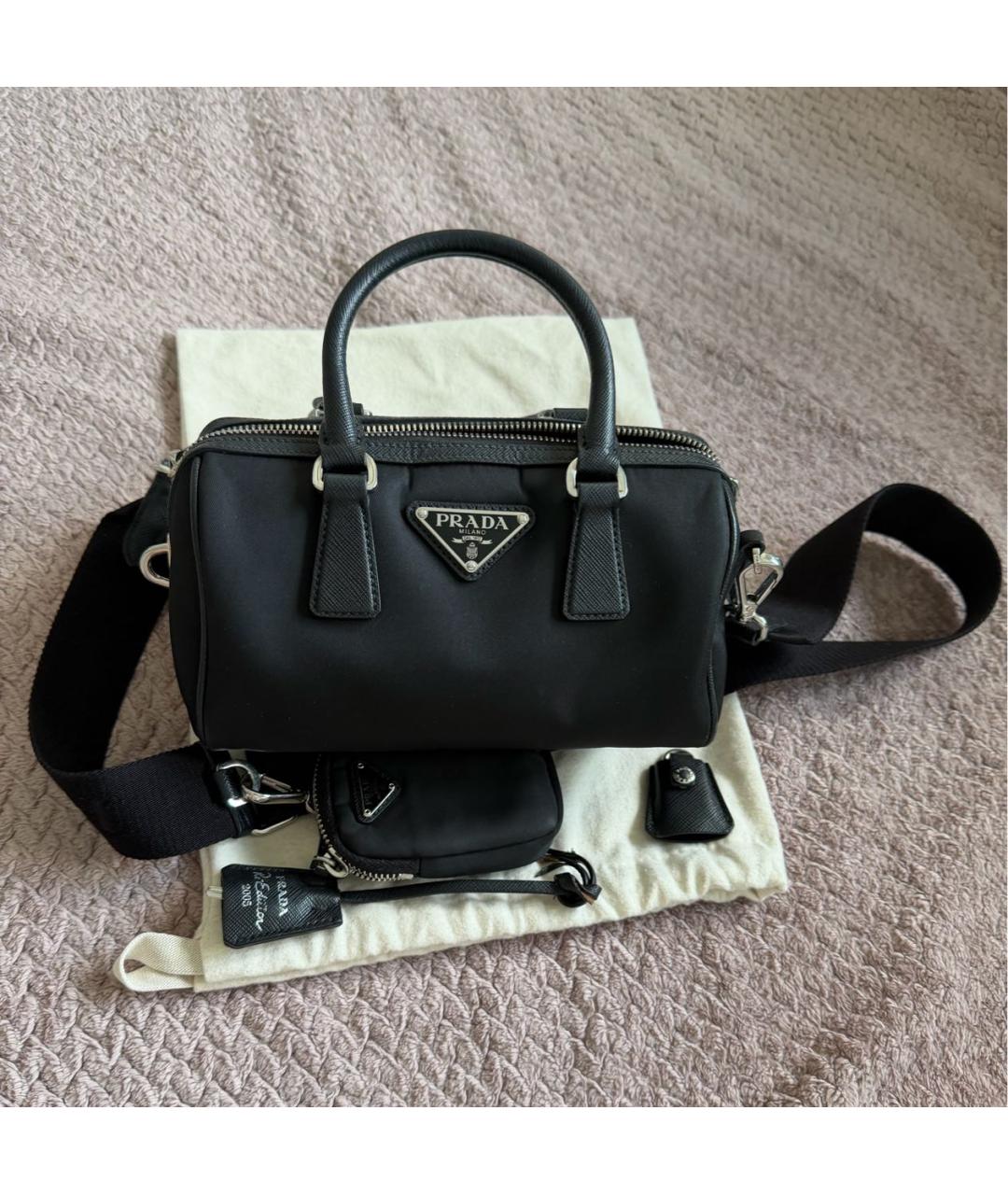 PRADA Черная сумка с короткими ручками, фото 9