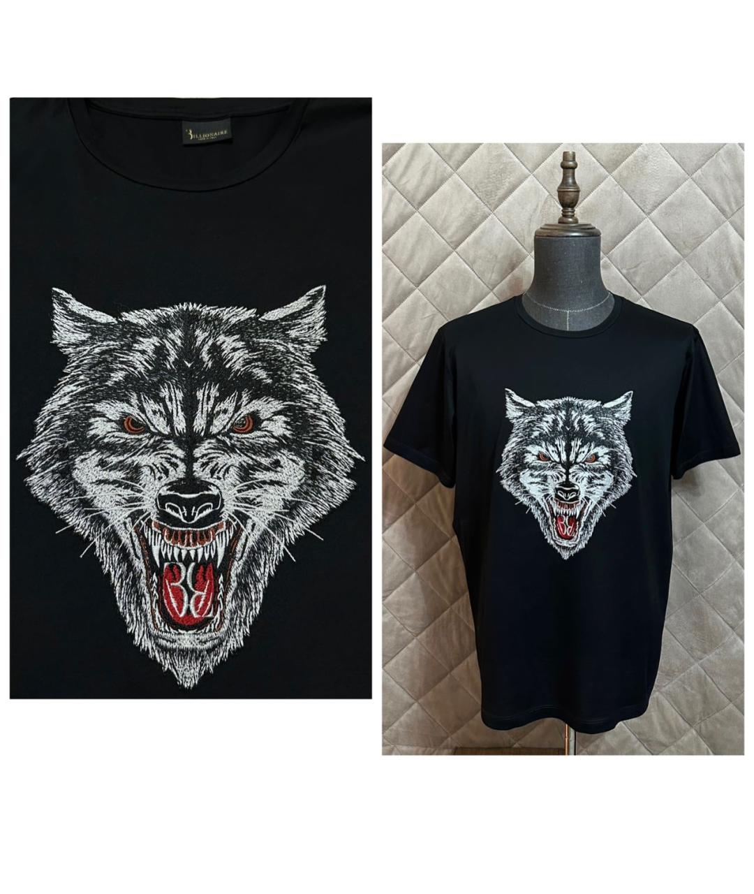 BILLIONAIRE Черная хлопковая футболка, фото 2