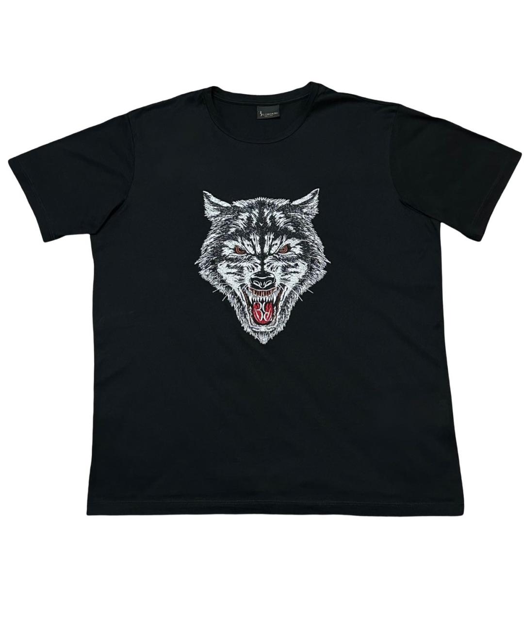 BILLIONAIRE Черная хлопковая футболка, фото 1