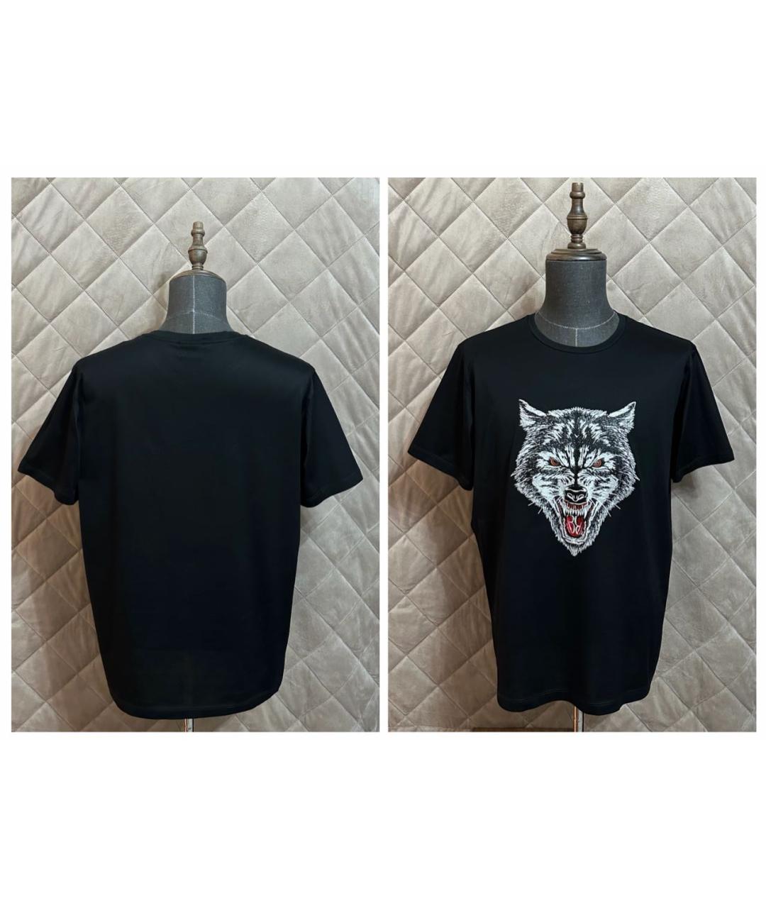 BILLIONAIRE Черная хлопковая футболка, фото 3