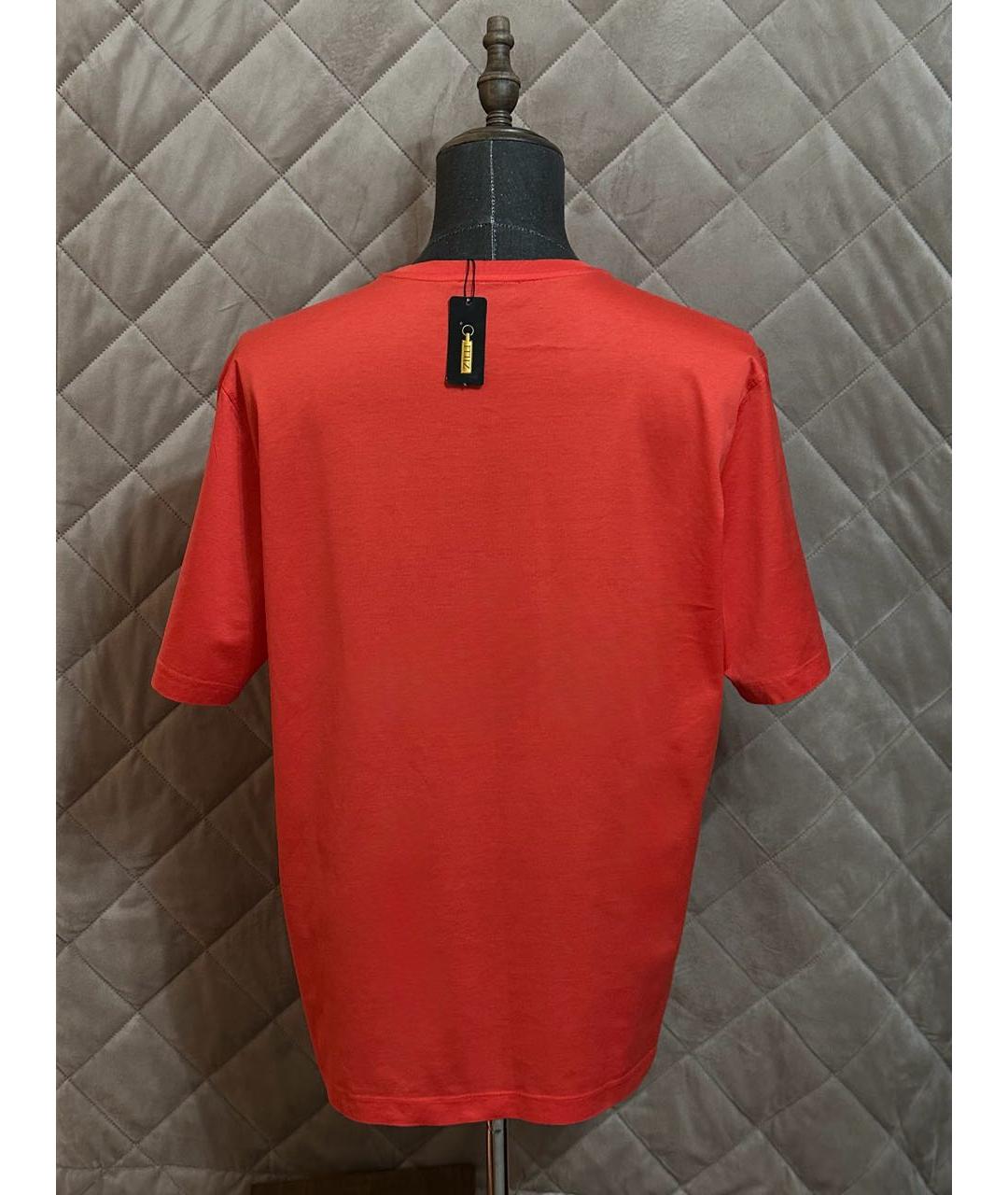 ZILLI Красная хлопковая футболка, фото 3
