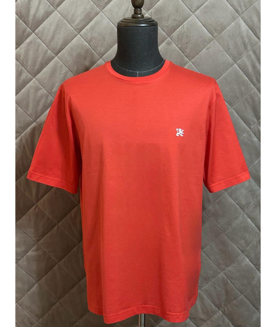 ZILLI Красная хлопковая футболка, фото 4