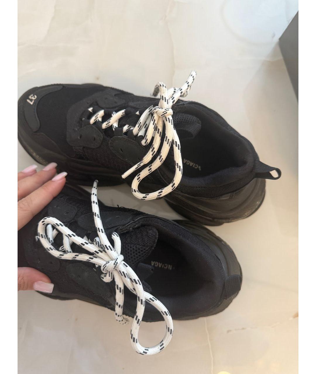 BALENCIAGA Черные кроссовки, фото 4